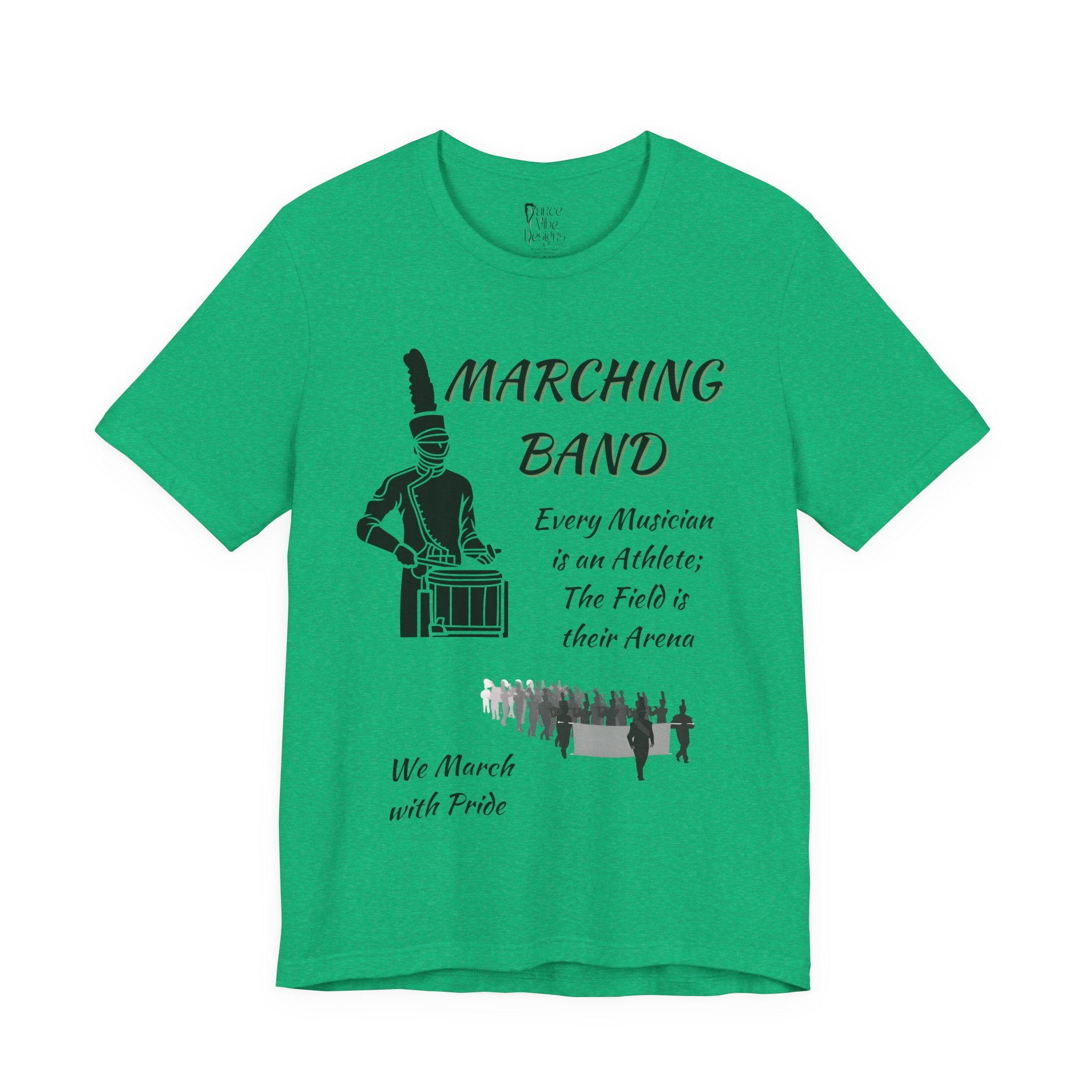 Adult Marching Band We March With Pride Graphic T-Shirt