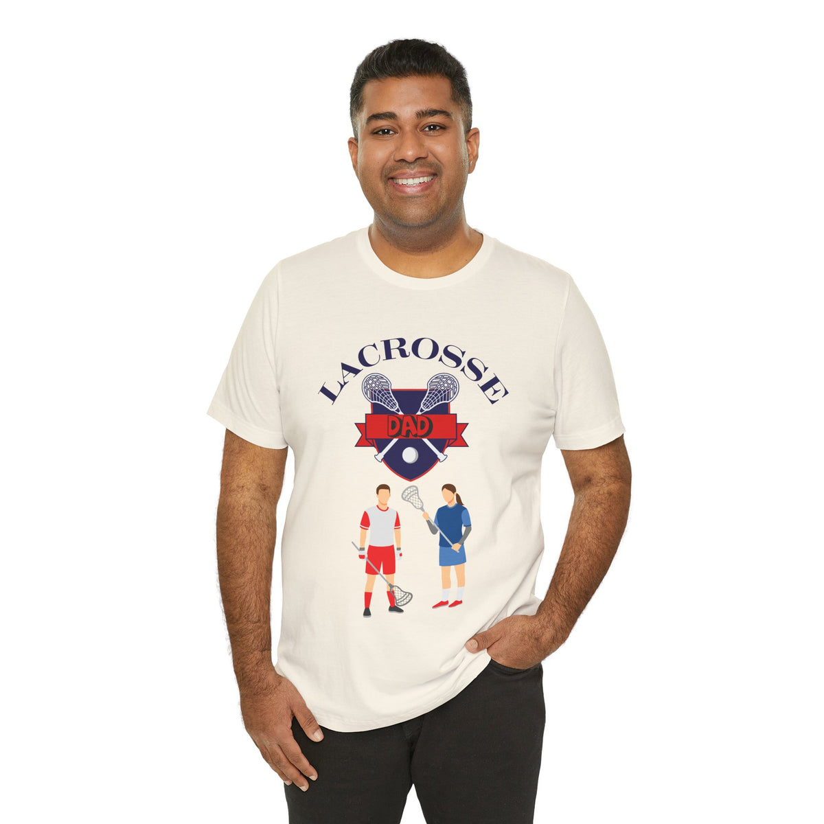 Adult Dad Lacrosse Graphic T-Shirt
