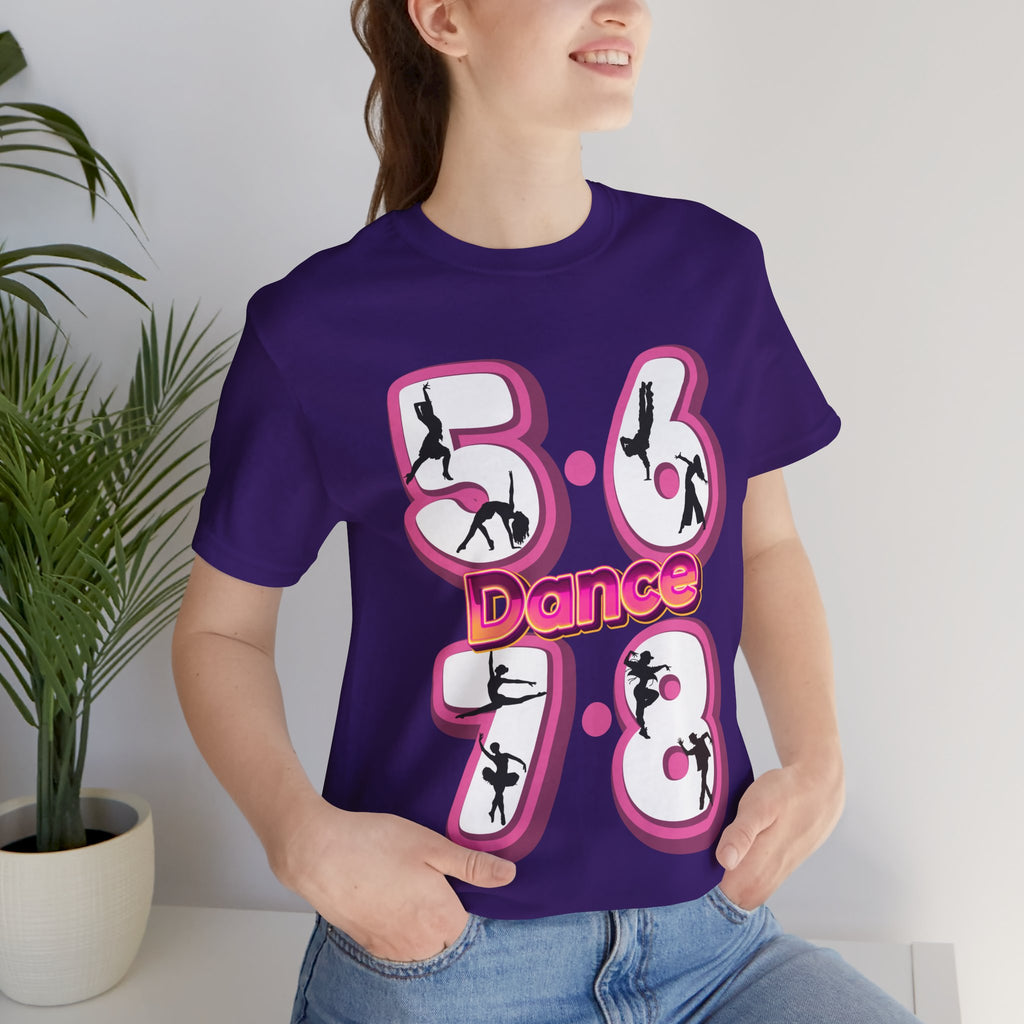Adult 5 6 7 8 Dance Graphic T-Shirt