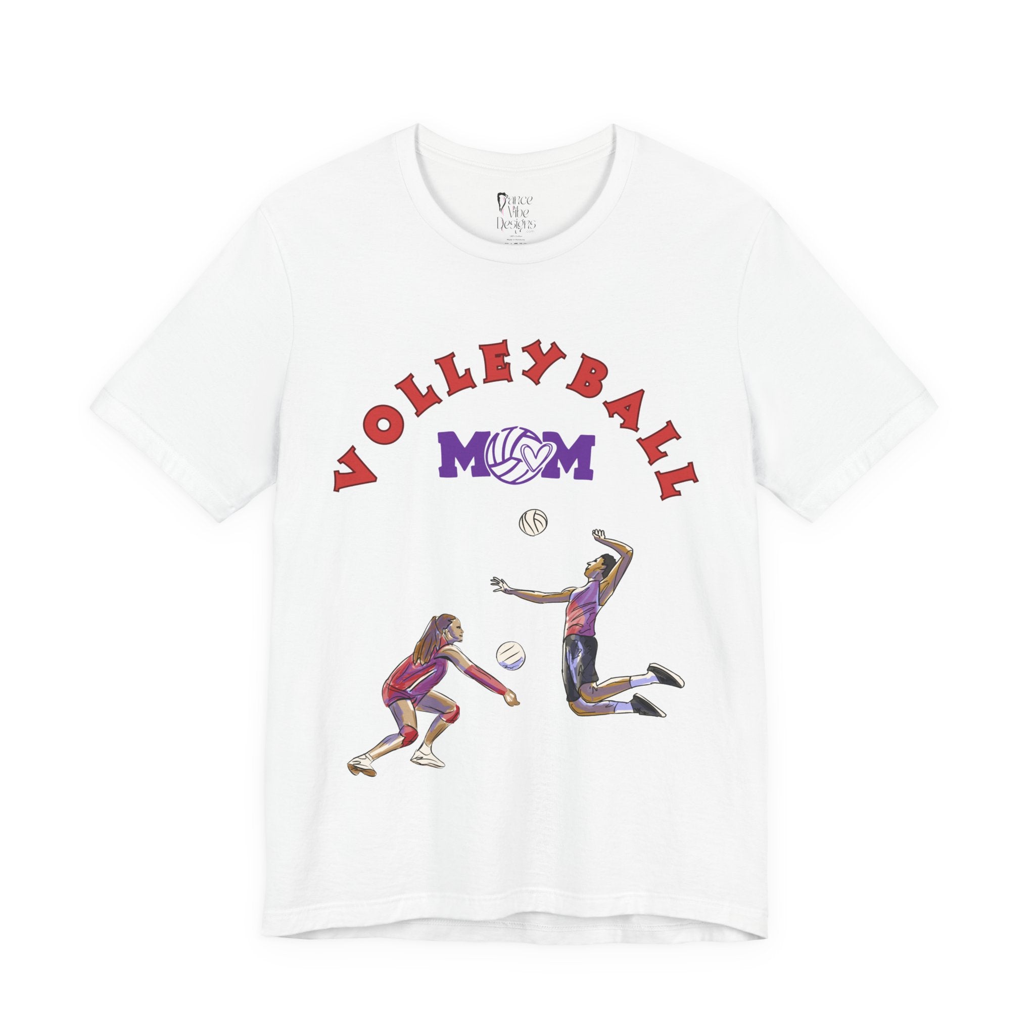 Adult Mom Volleyball Sportswear Graphic T-Shirt