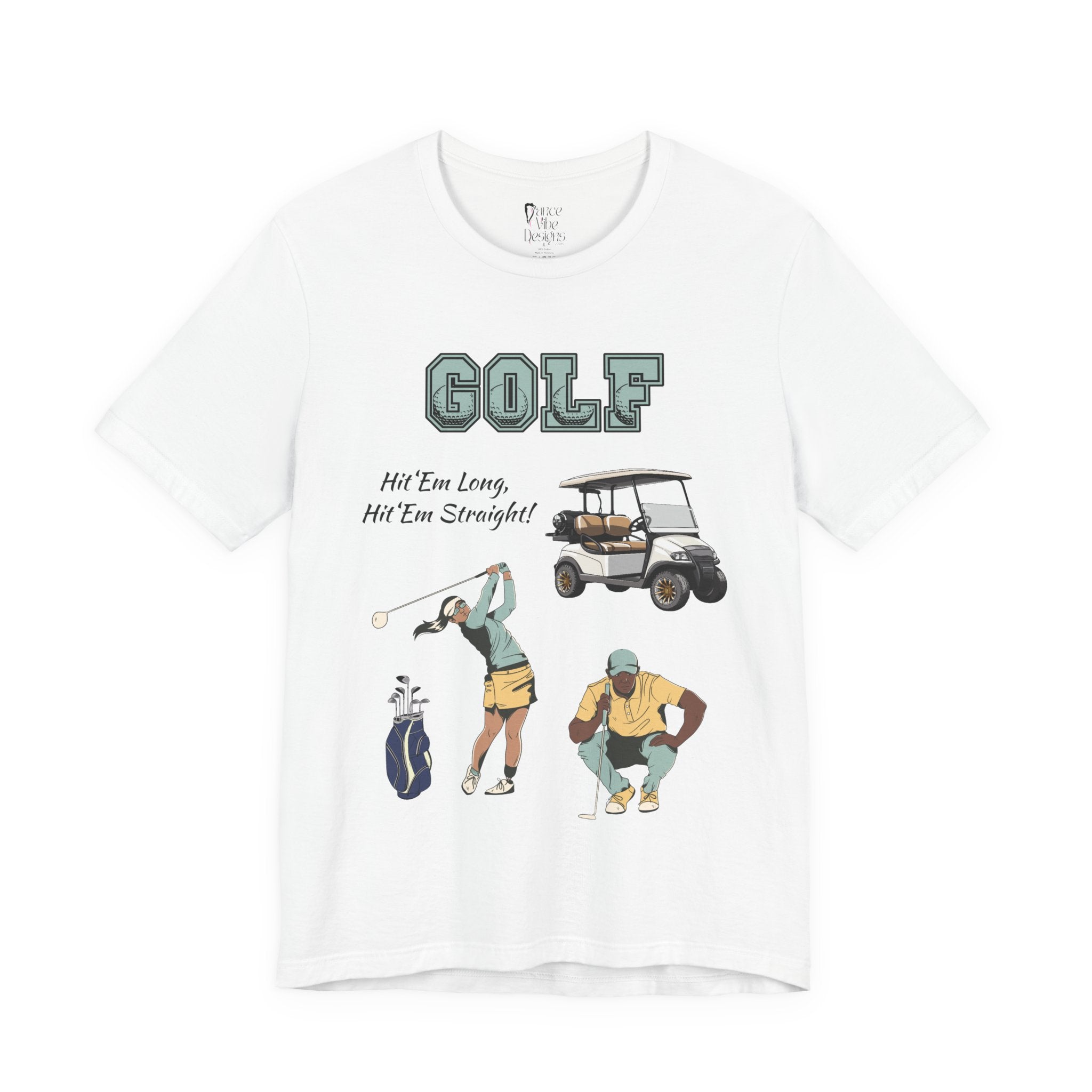 Adult Golf Hit 'Em Long Graphic T-Shirt