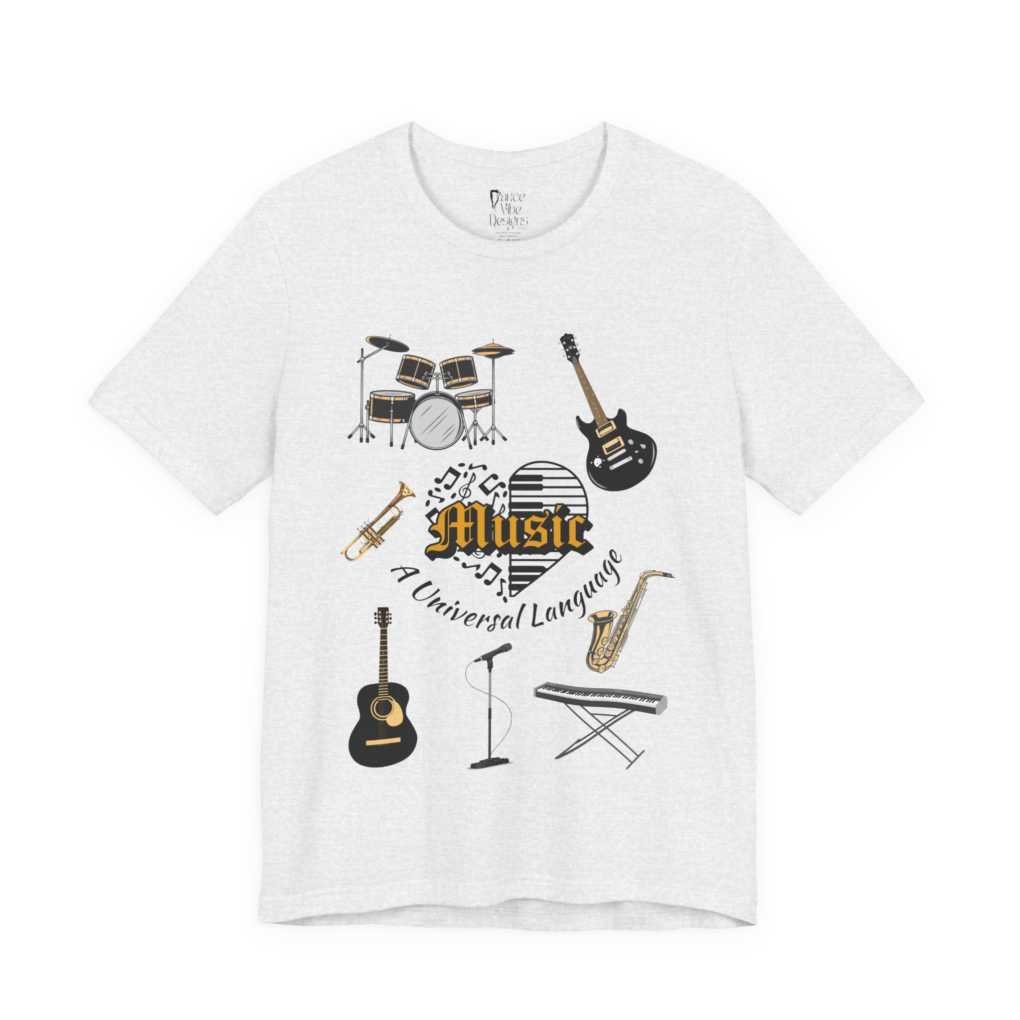 Adult Music A Universal Language Graphic T-Shirt