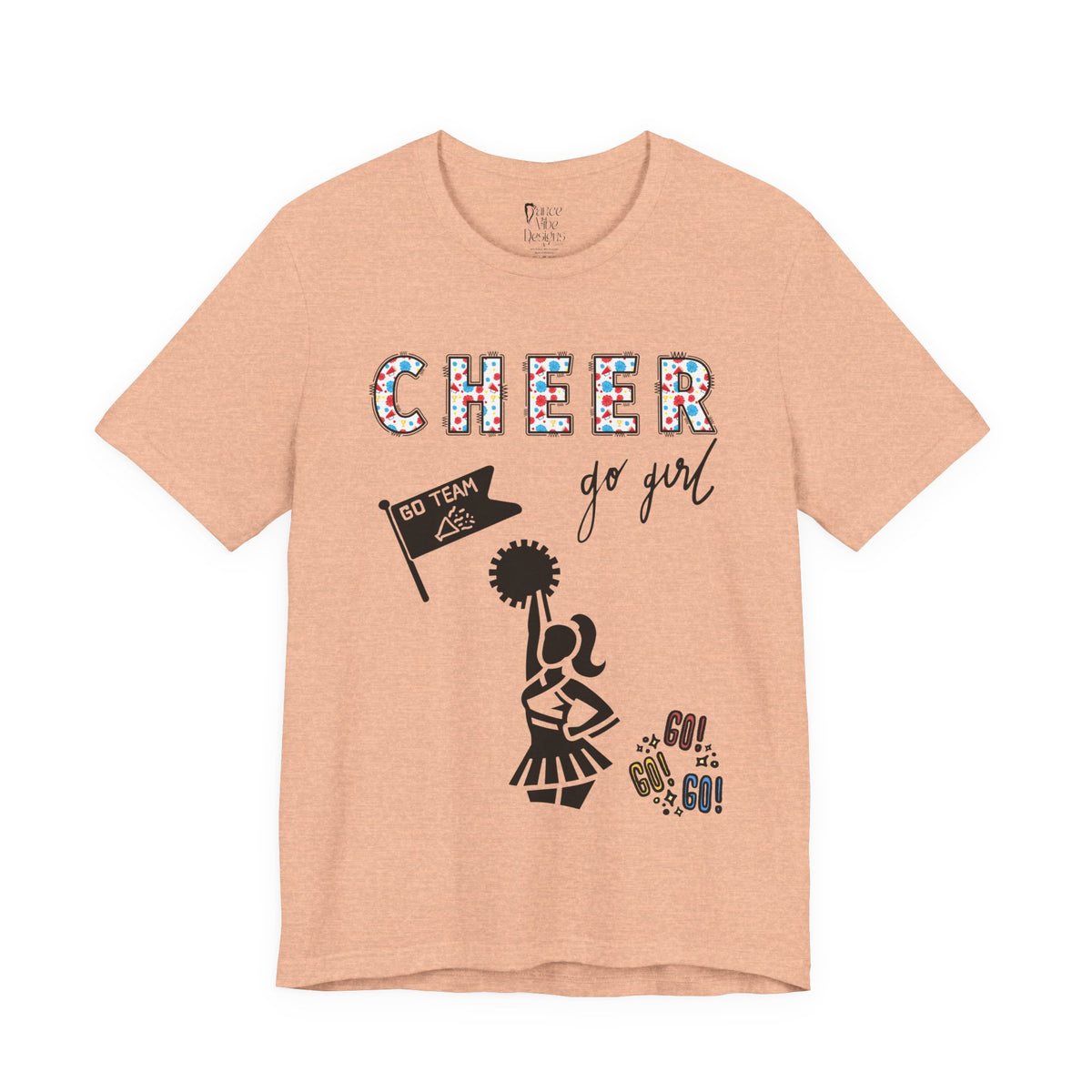 Adult Cheer Go Girl Graphic T-Shirt
