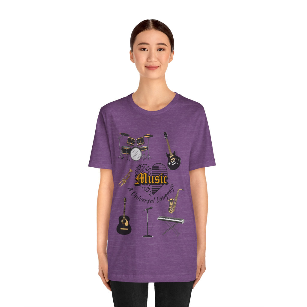Adult Music A Universal Language Graphic T-Shirt