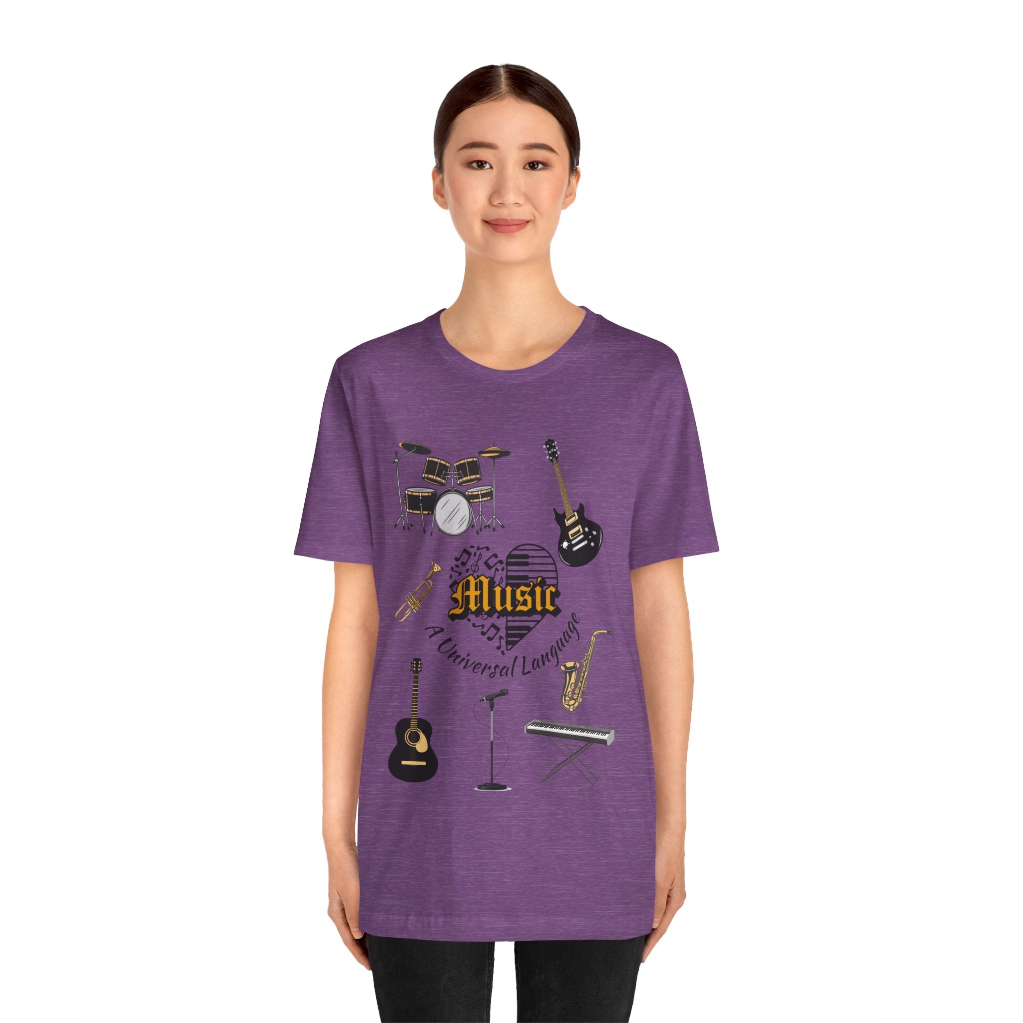Adult Music A Universal Language Graphic T-Shirt