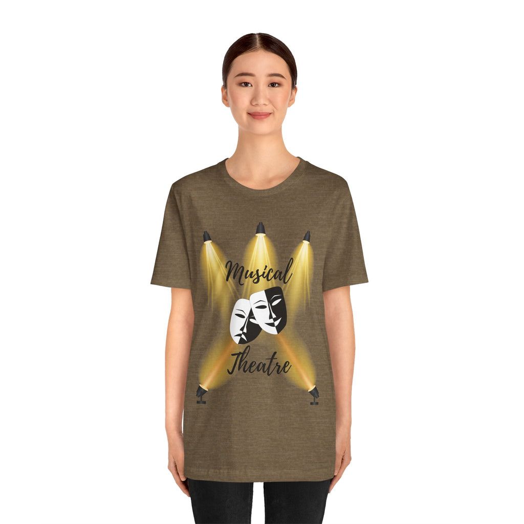 Adult Musical Theater Spotlight Graphic T-Shirt