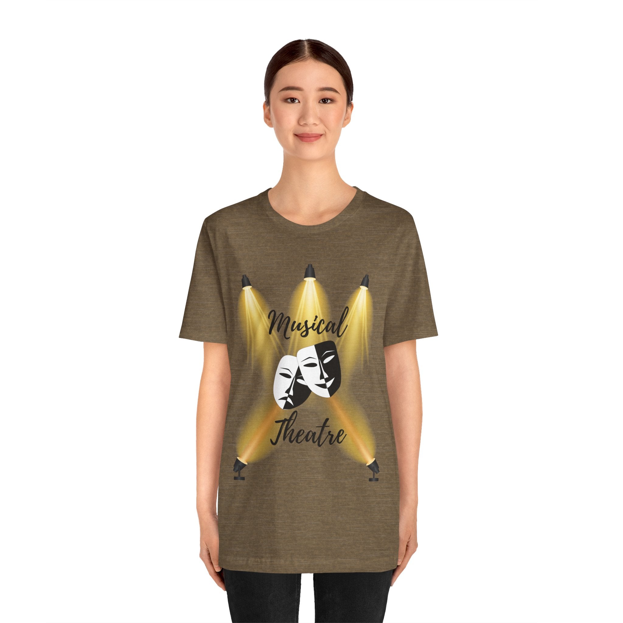 Adult Musical Theater Spotlight Graphic T-Shirt
