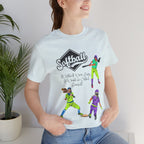 Adult If Softball Were Easy Graphic T-Shirt
