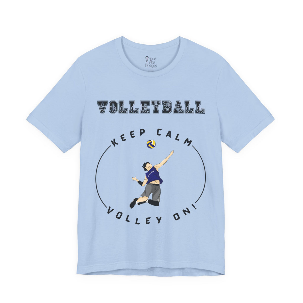 Adult Volleyball Male Graphic T-Shirt