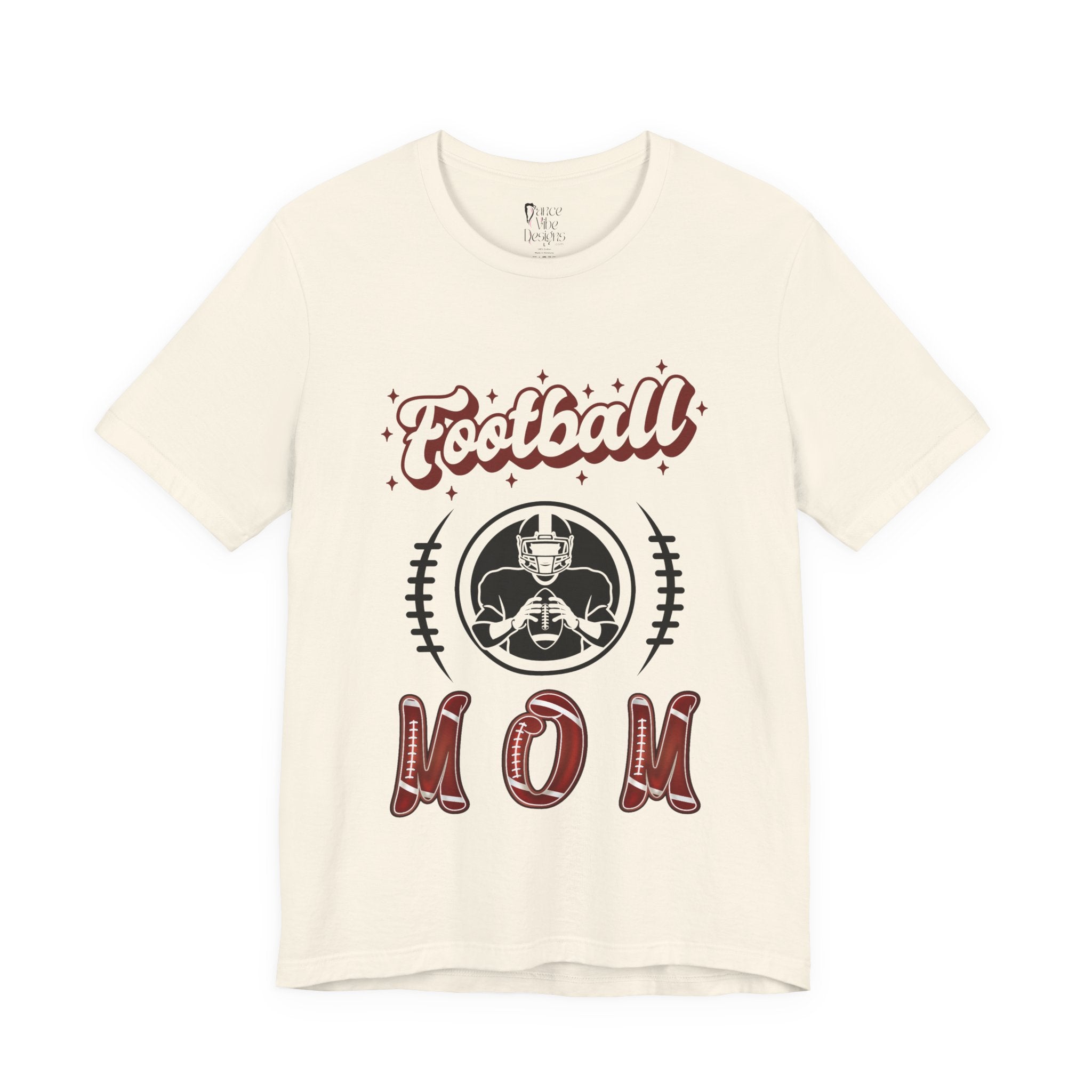 Adult Mom Football Graphic T-Shirt