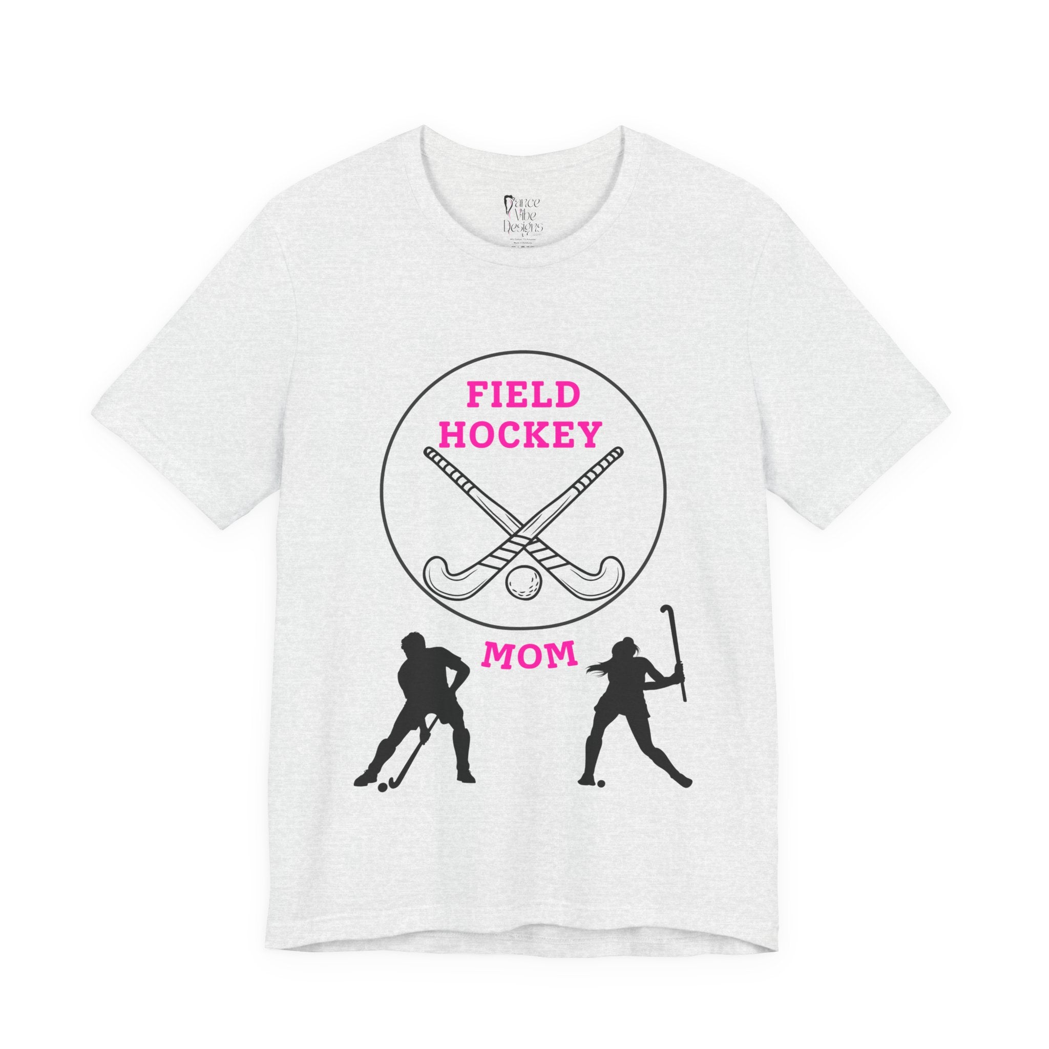 Adult Mom Field Hockey Graphic T-Shirt