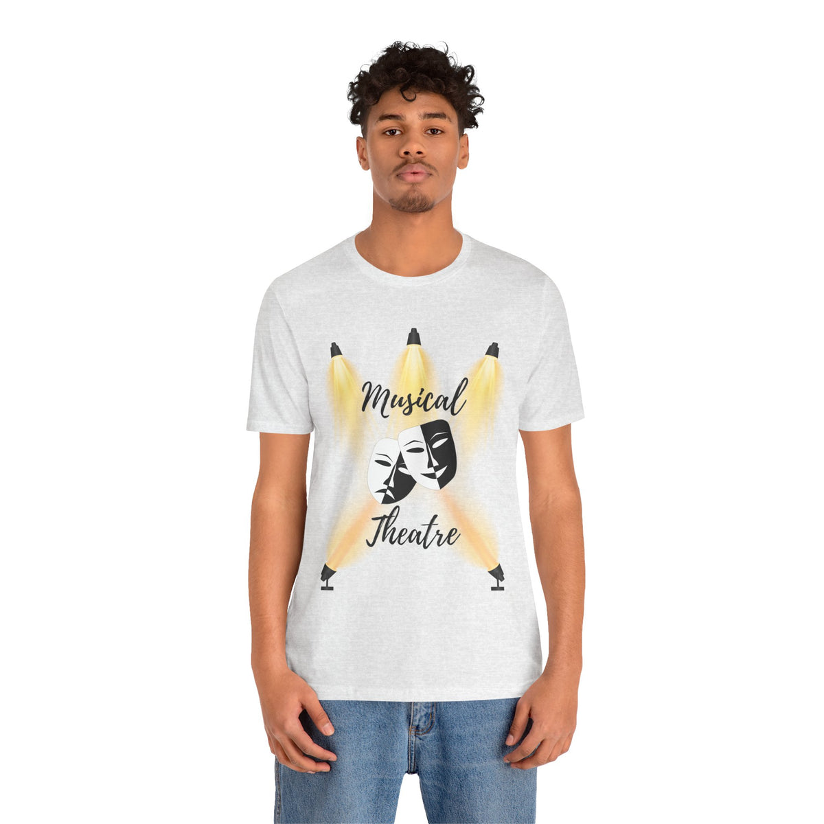 Adult Musical Theater Spotlight Graphic T-Shirt