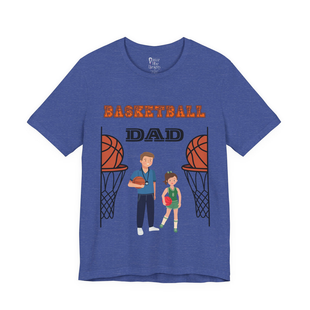 Adult Dad Basketball Daughter Graphic T-Shirt