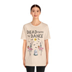 Adult Halloween Skeleton Dead-icated To Dance Graphic T-Shirt