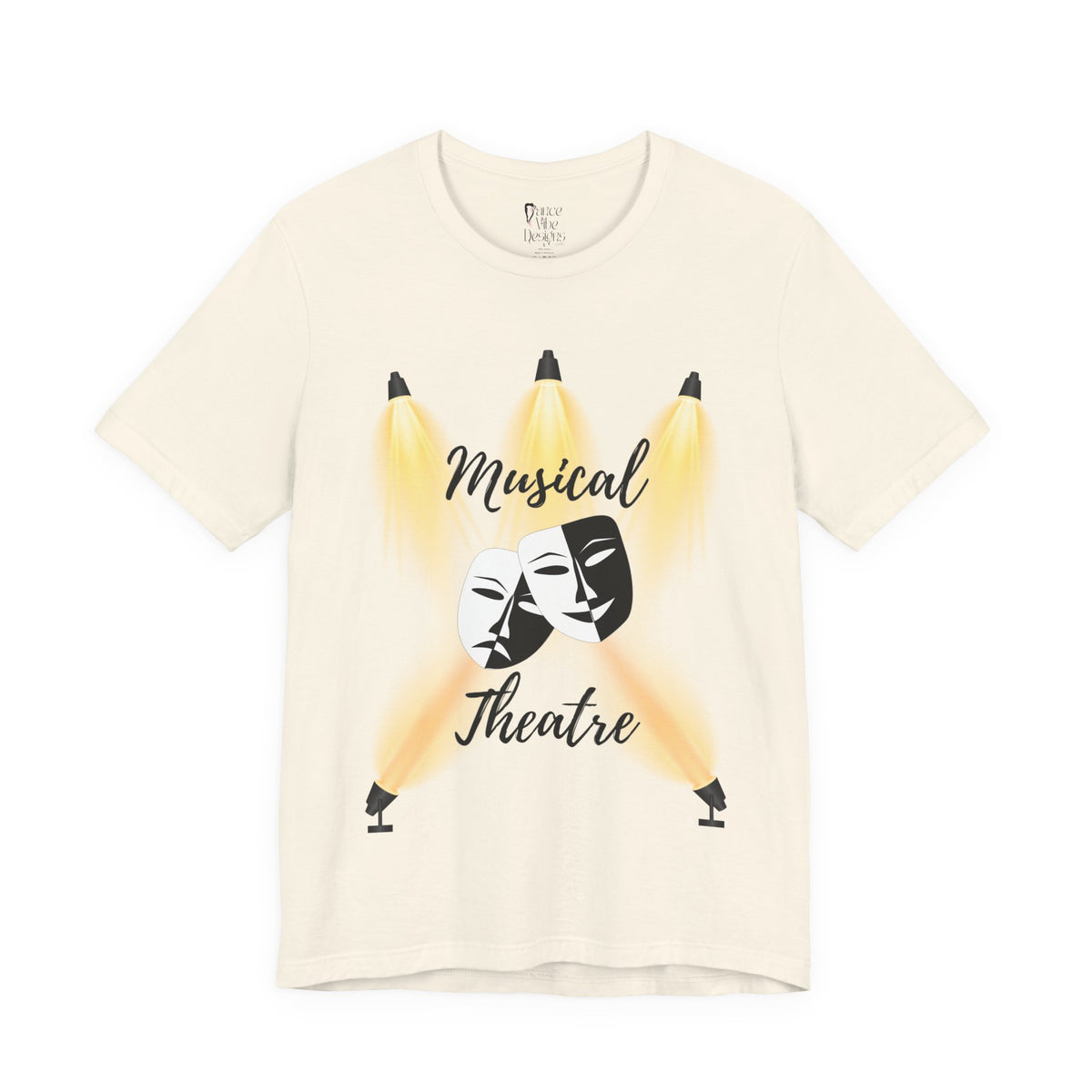 Adult Musical Theater Spotlight Graphic T-Shirt