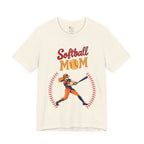 Adult Mom Softball Graphic T-Shirt