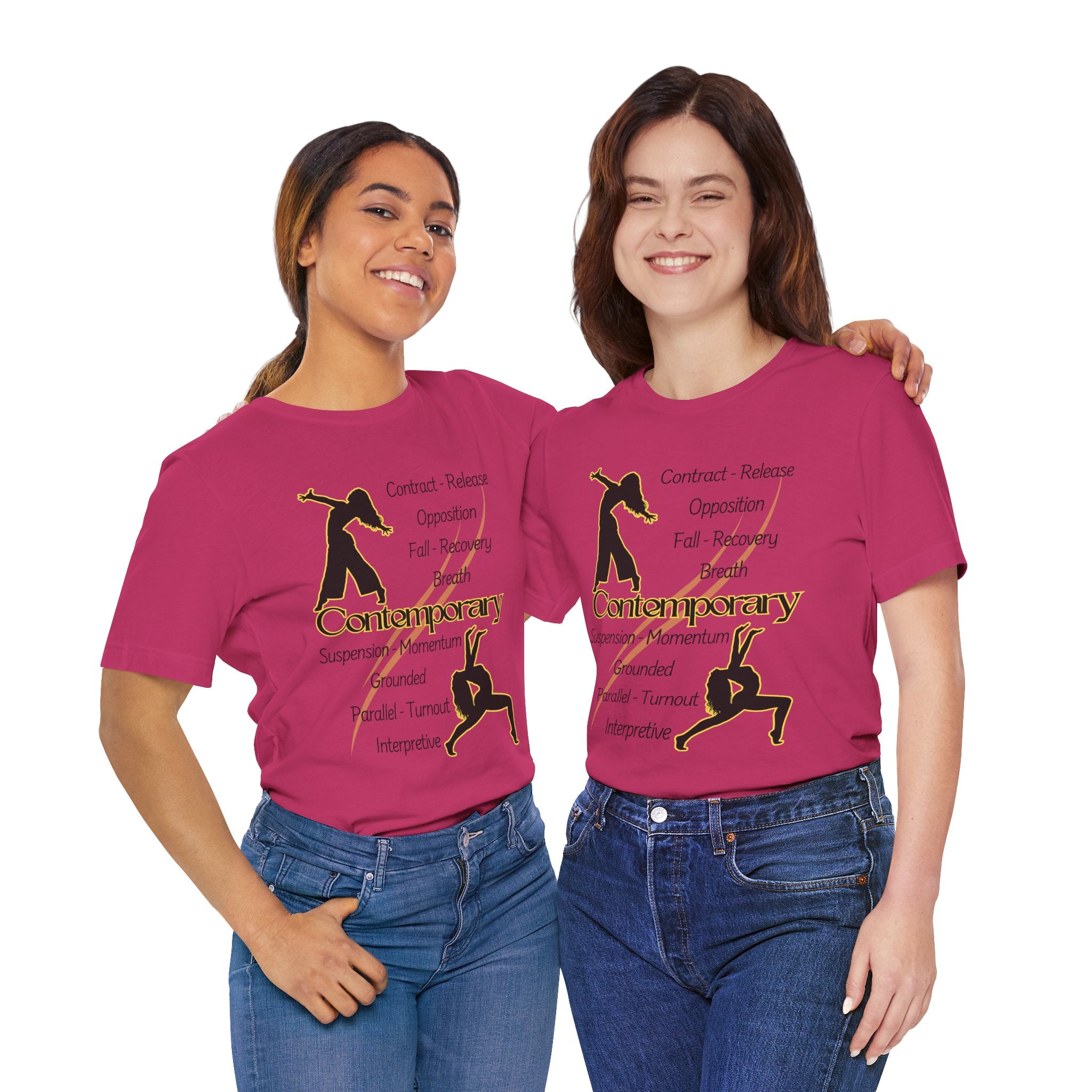Adult Contemporary Modern Dancers Graphic T-Shirt