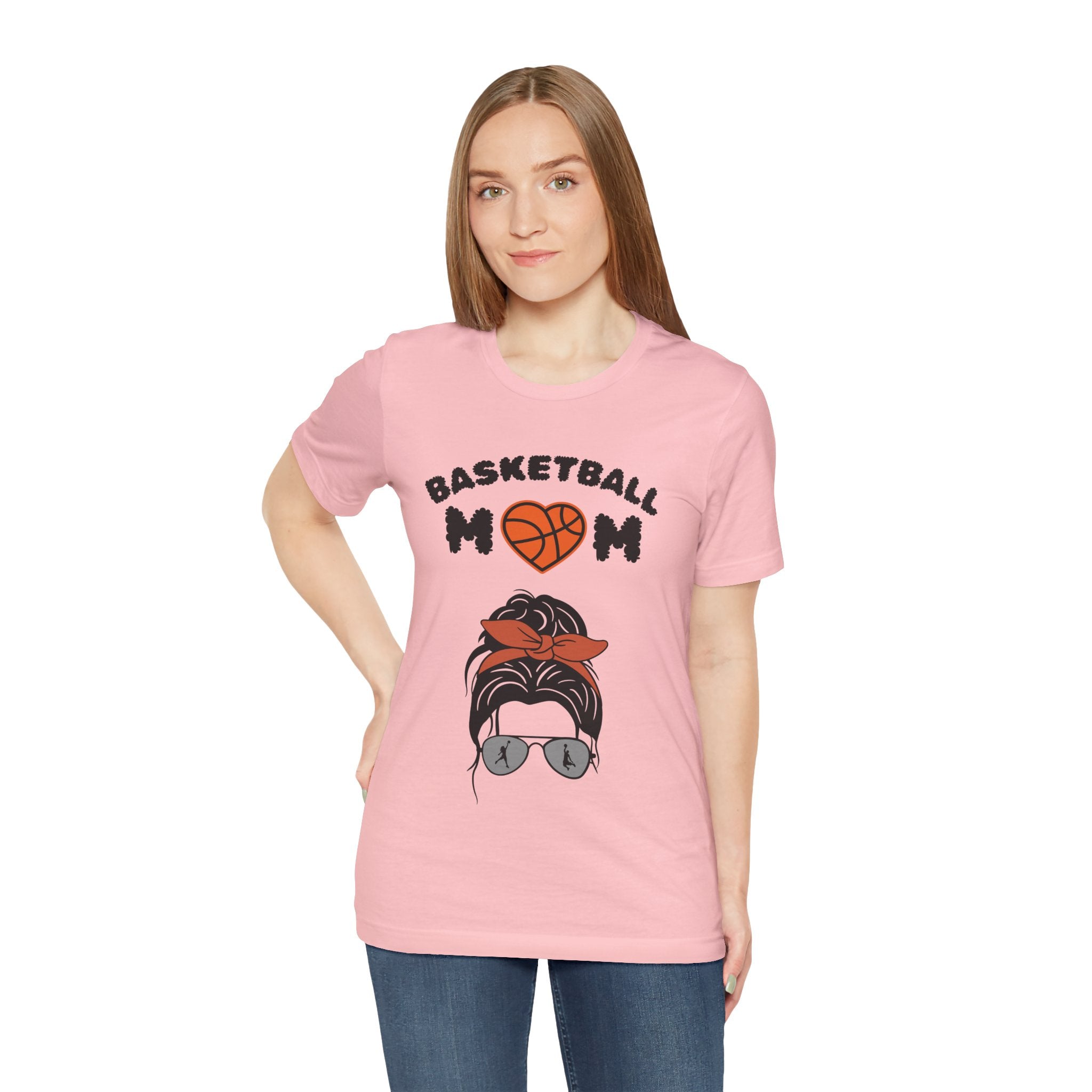 Adult Mom Basketball Graphic T-Shirt
