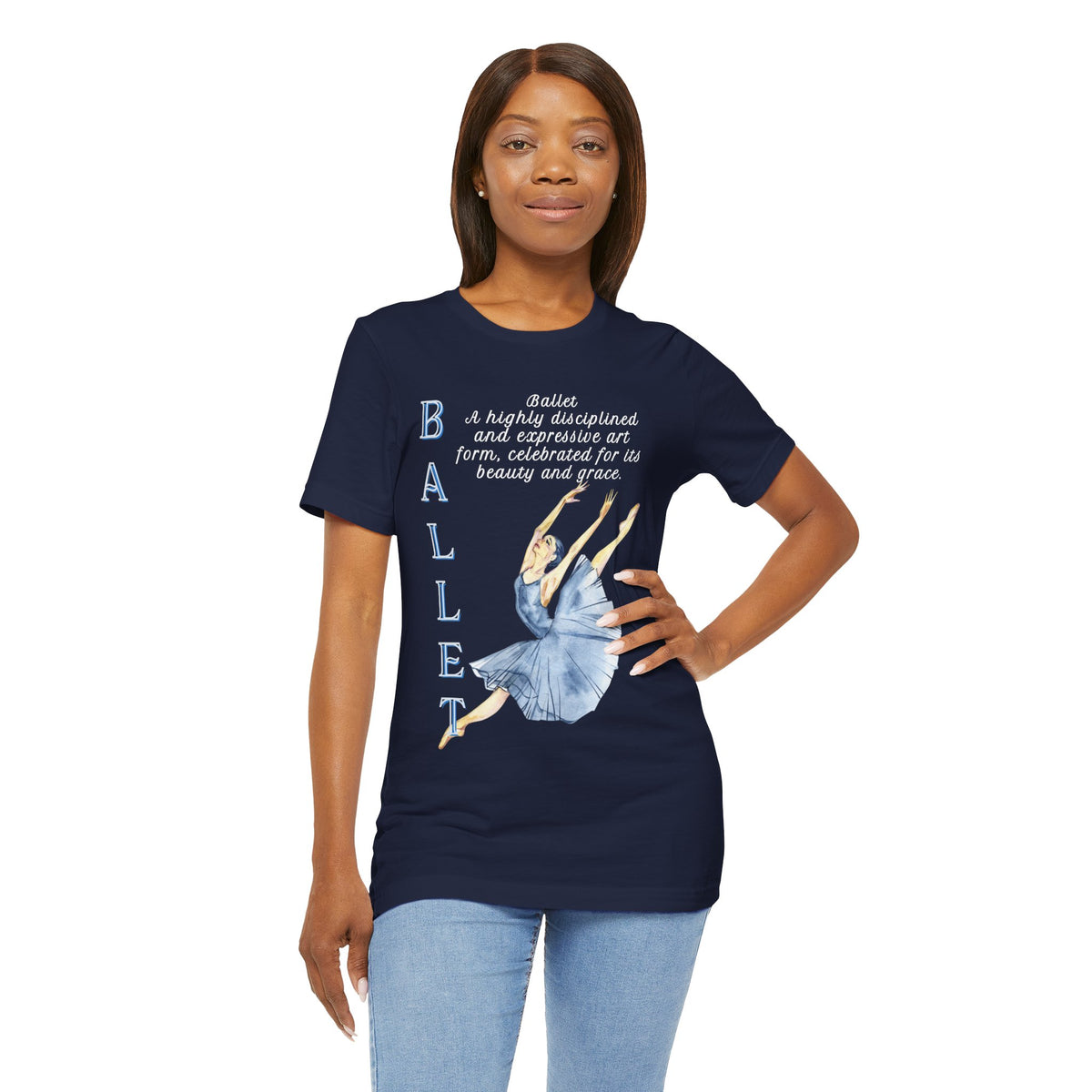 Adult Jete Ballet Pointe Dance Graphic T-Shirt