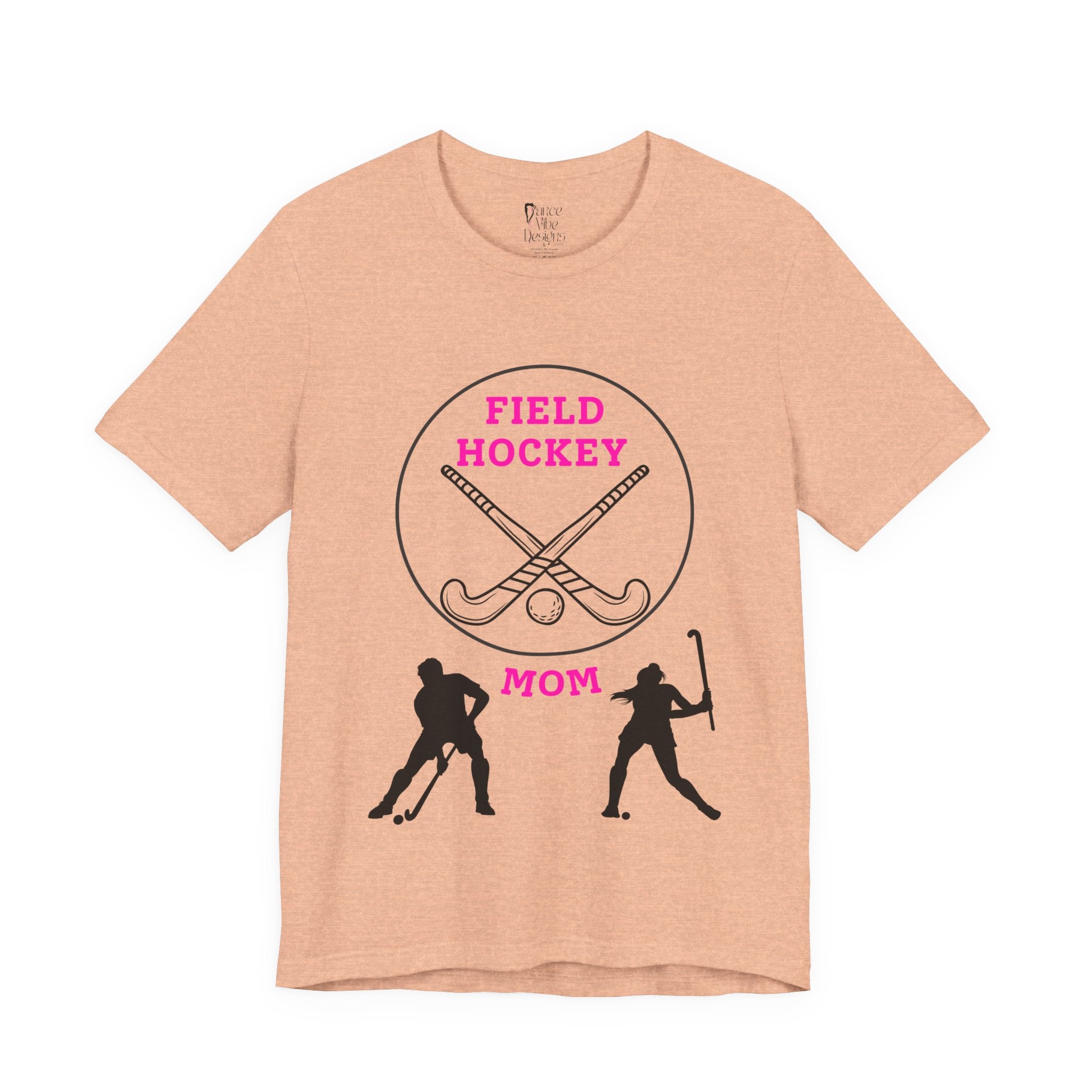 Adult Mom Field Hockey Graphic T-Shirt