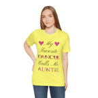 Adult My Favorite Dancer Calls Me Auntie Graphic T-Shirt