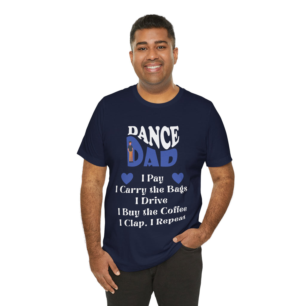 Adult Funny Dance Dad Checklist Graphic T-Shirt