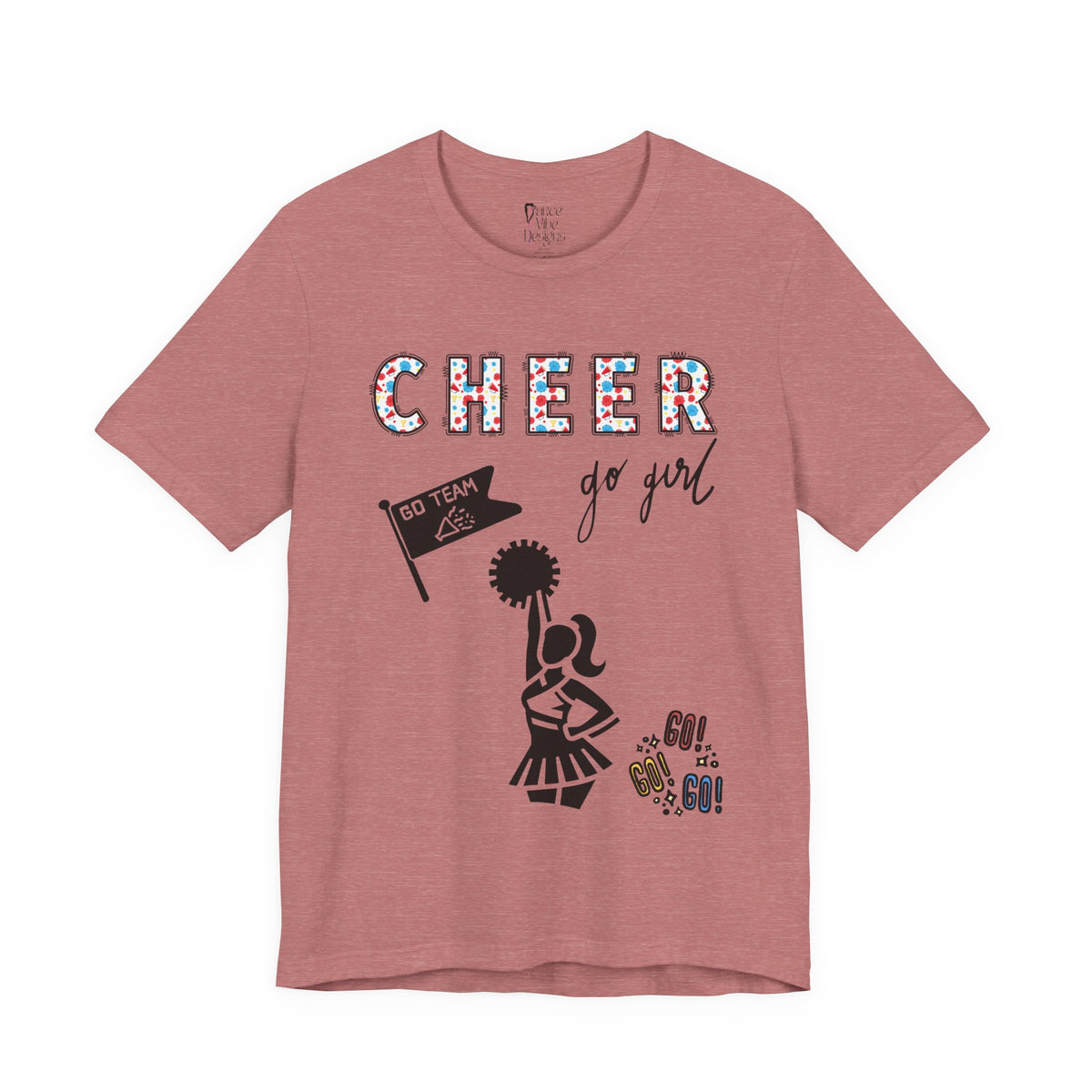 Adult Cheer Go Girl Graphic T-Shirt