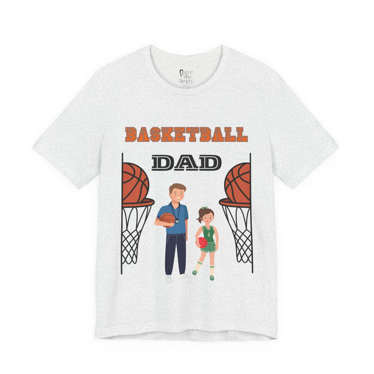 Adult Dad Basketball Daughter Graphic T-Shirt