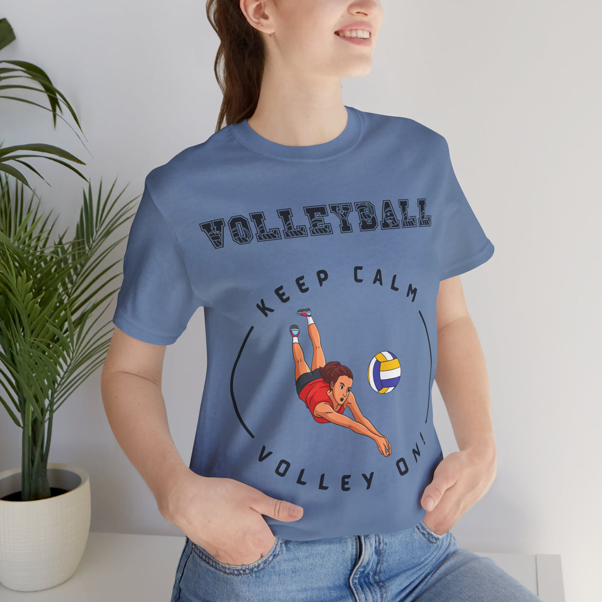 Adult Volleyball Female Graphic T-Shirt