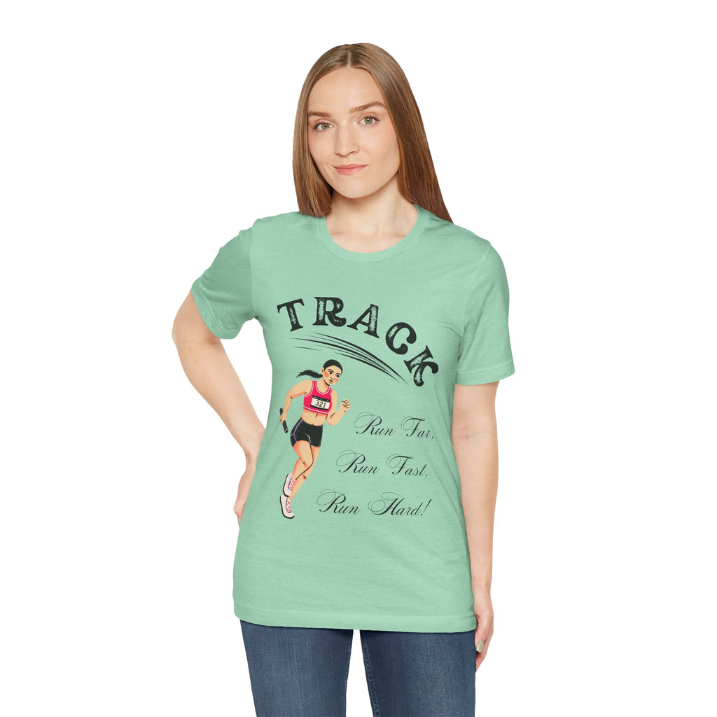 Adult Track Female Graphic T-Shirt