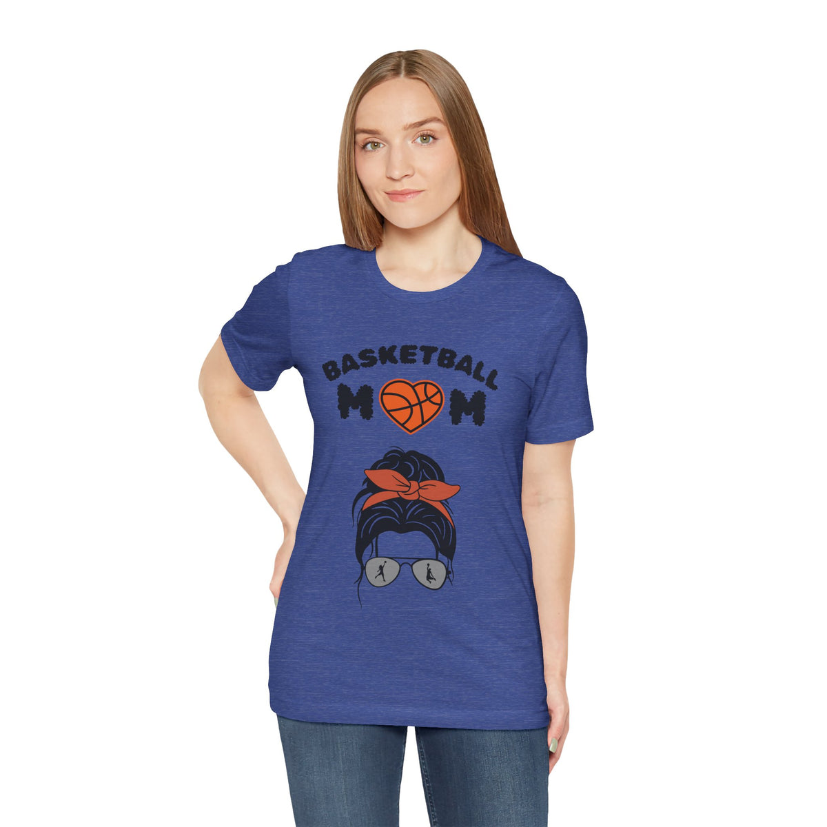 Adult Mom Basketball Graphic T-Shirt