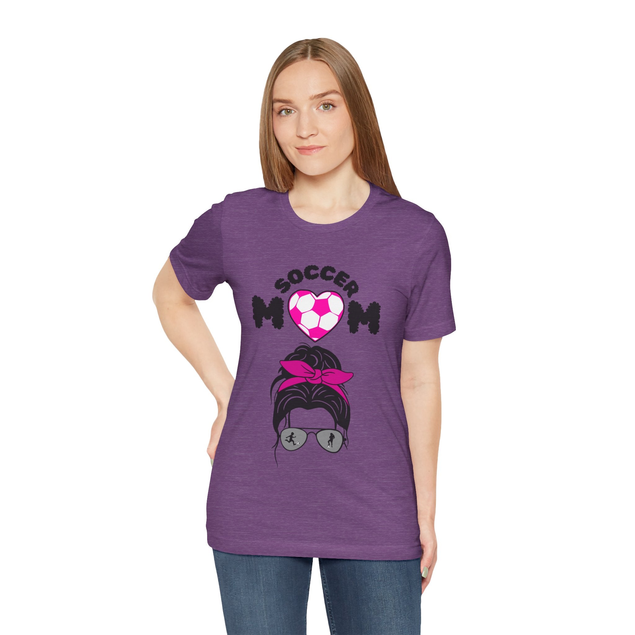 Adult Mom Soccer Graphic T-Shirt