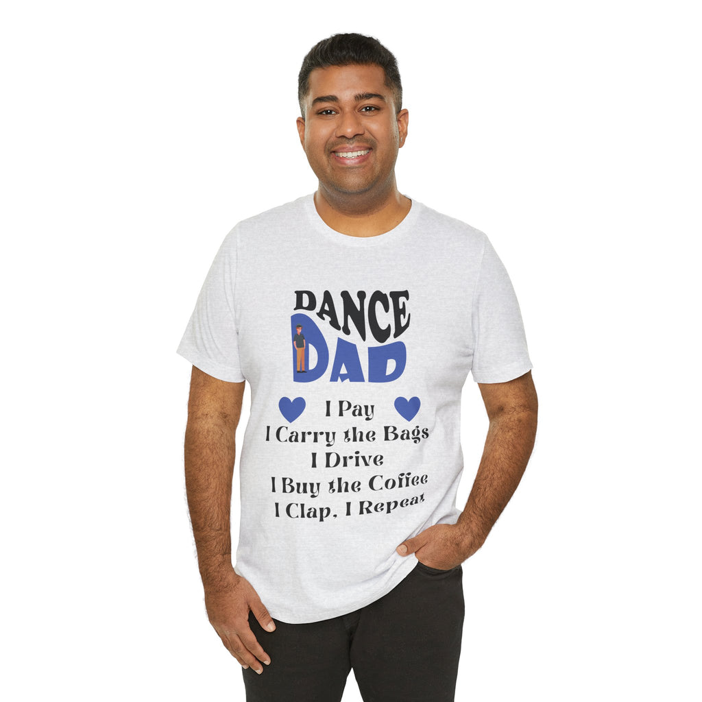 Adult Funny Dance Dad Checklist Graphic T-Shirt