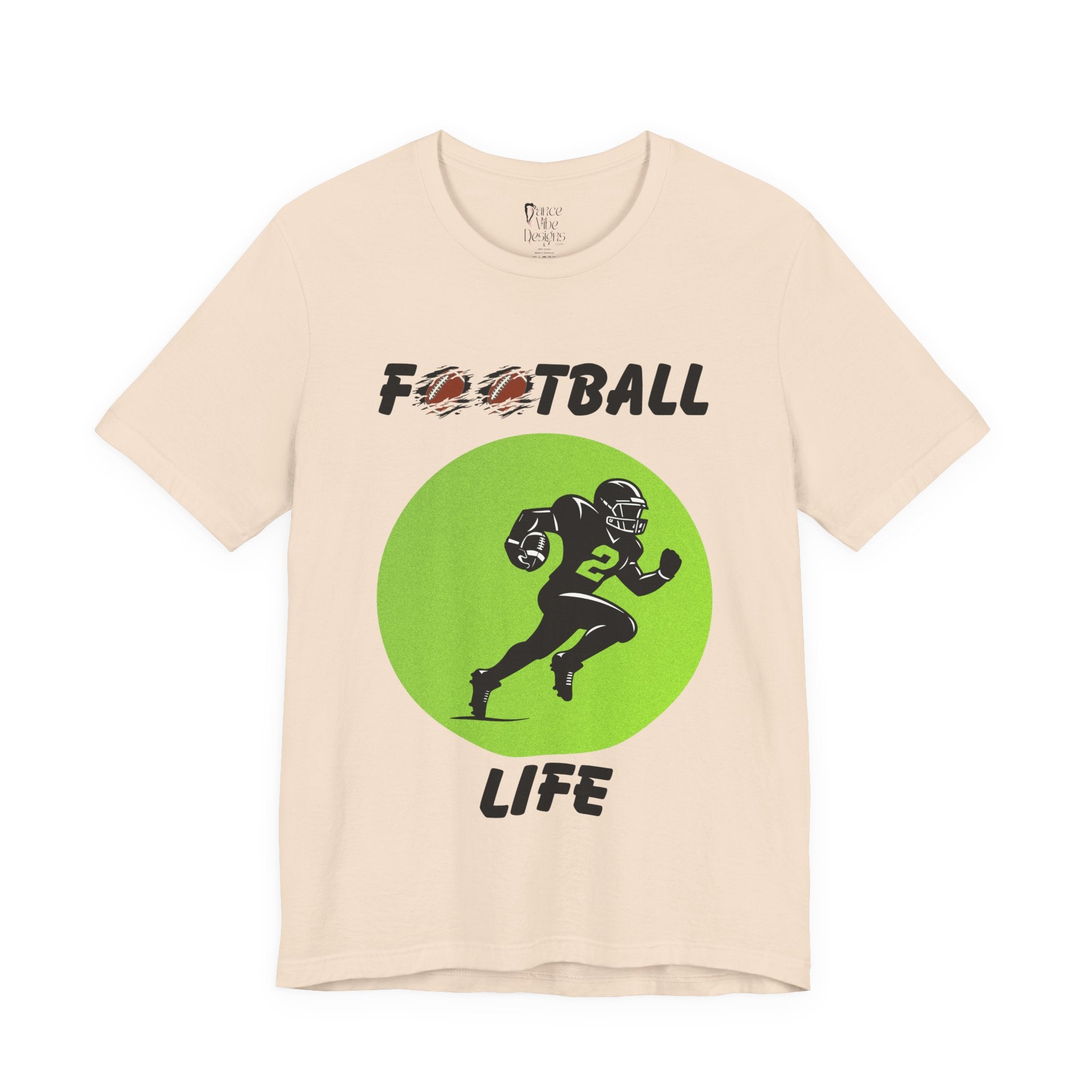 Adult Football Life Graphic T-Shirt