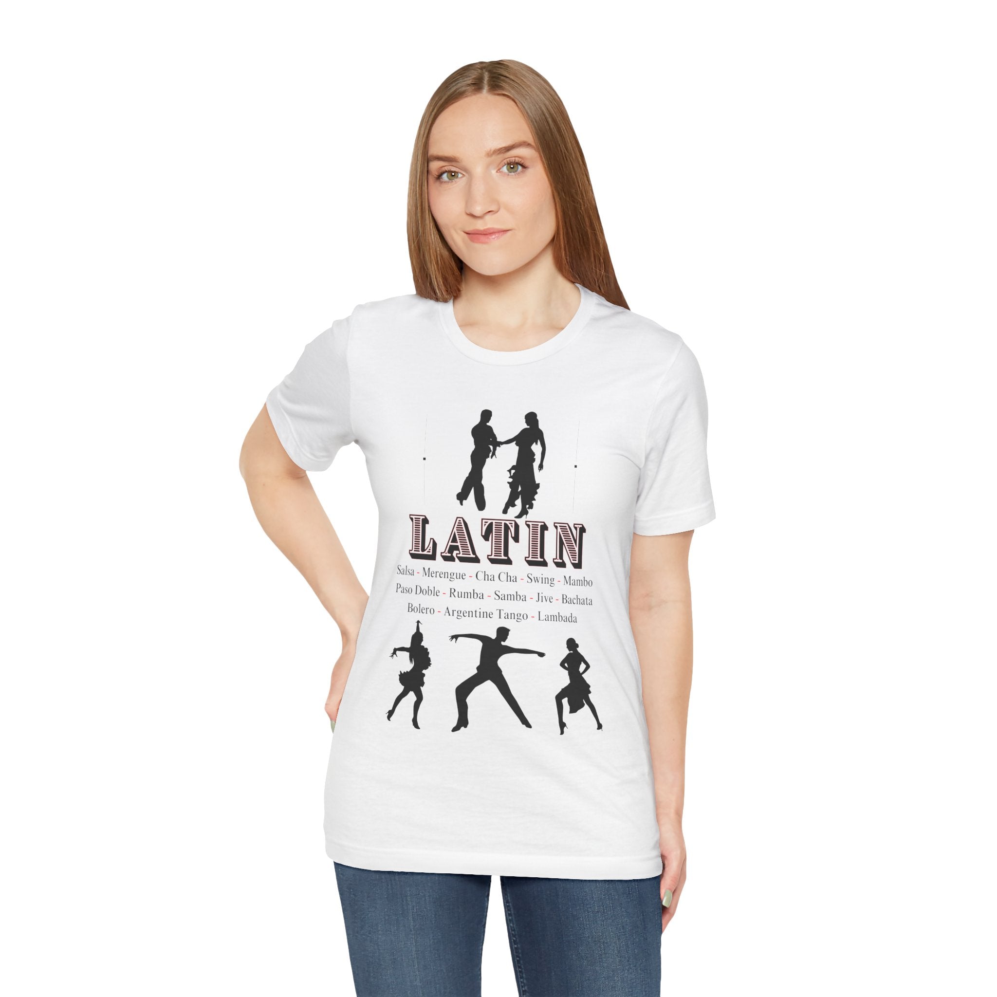 Adult Latin Ballroom Dancers Graphic T-Shirt