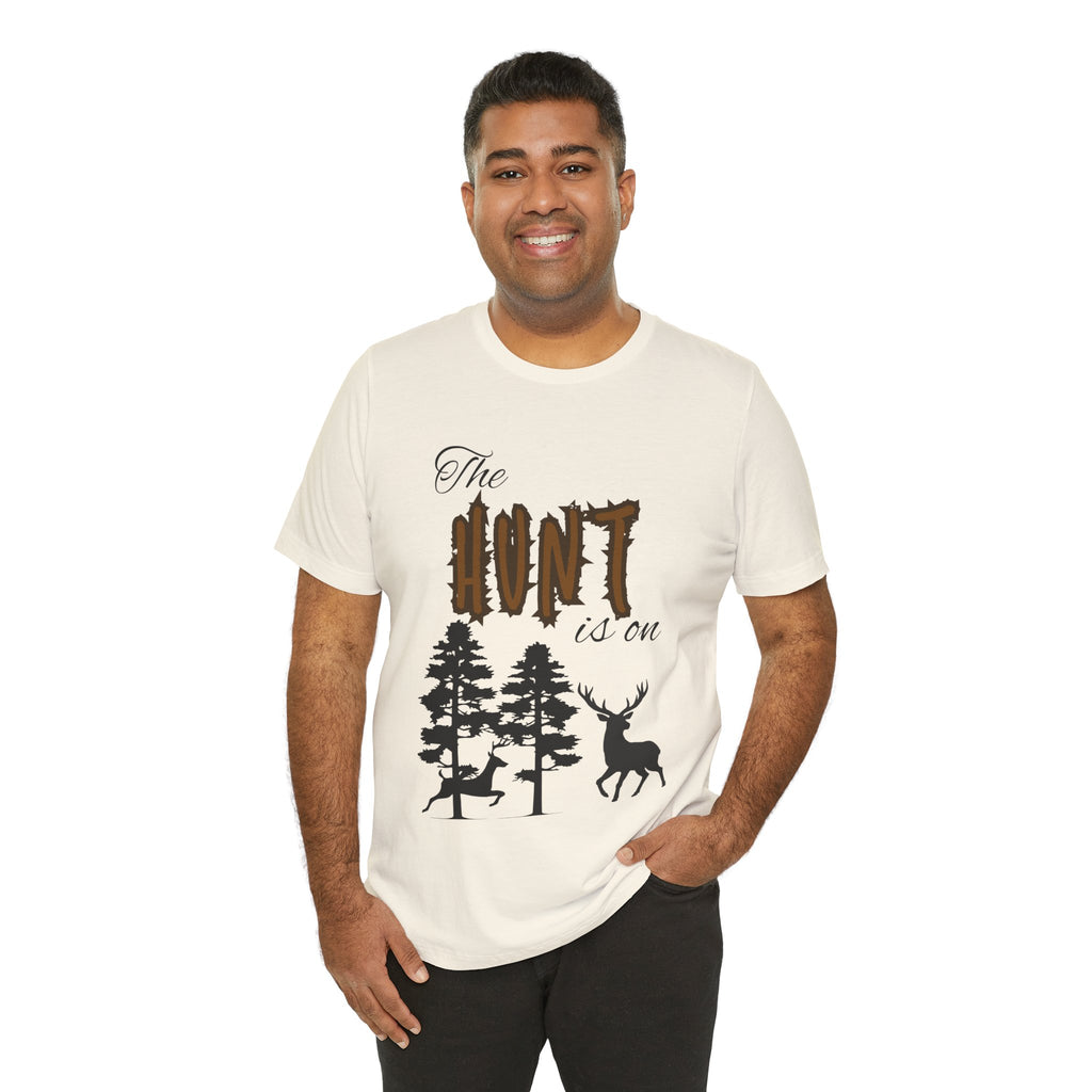 Adult Hunting The Hunt Is On Graphic T-Shirt