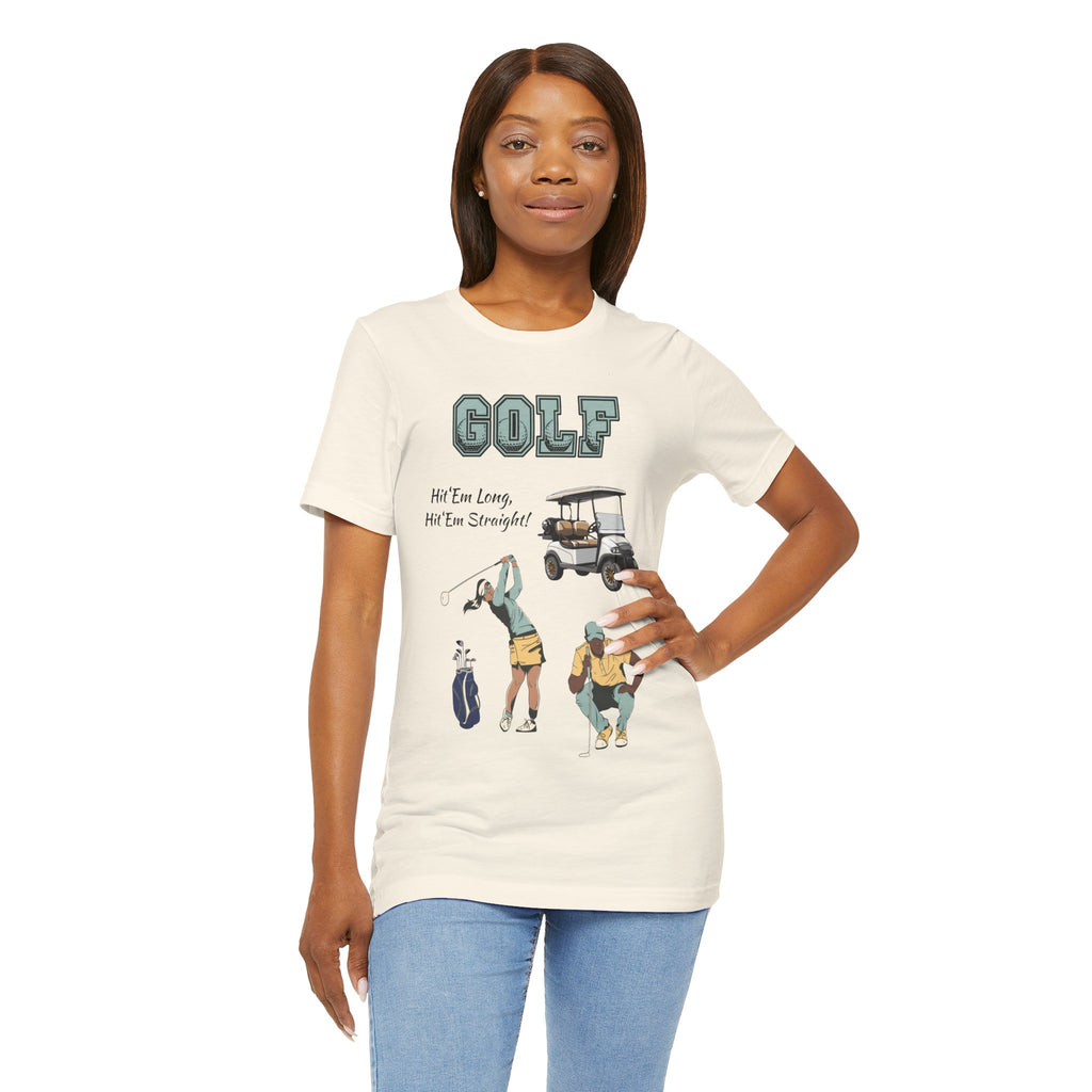 Adult Golf Hit 'Em Long Graphic T-Shirt