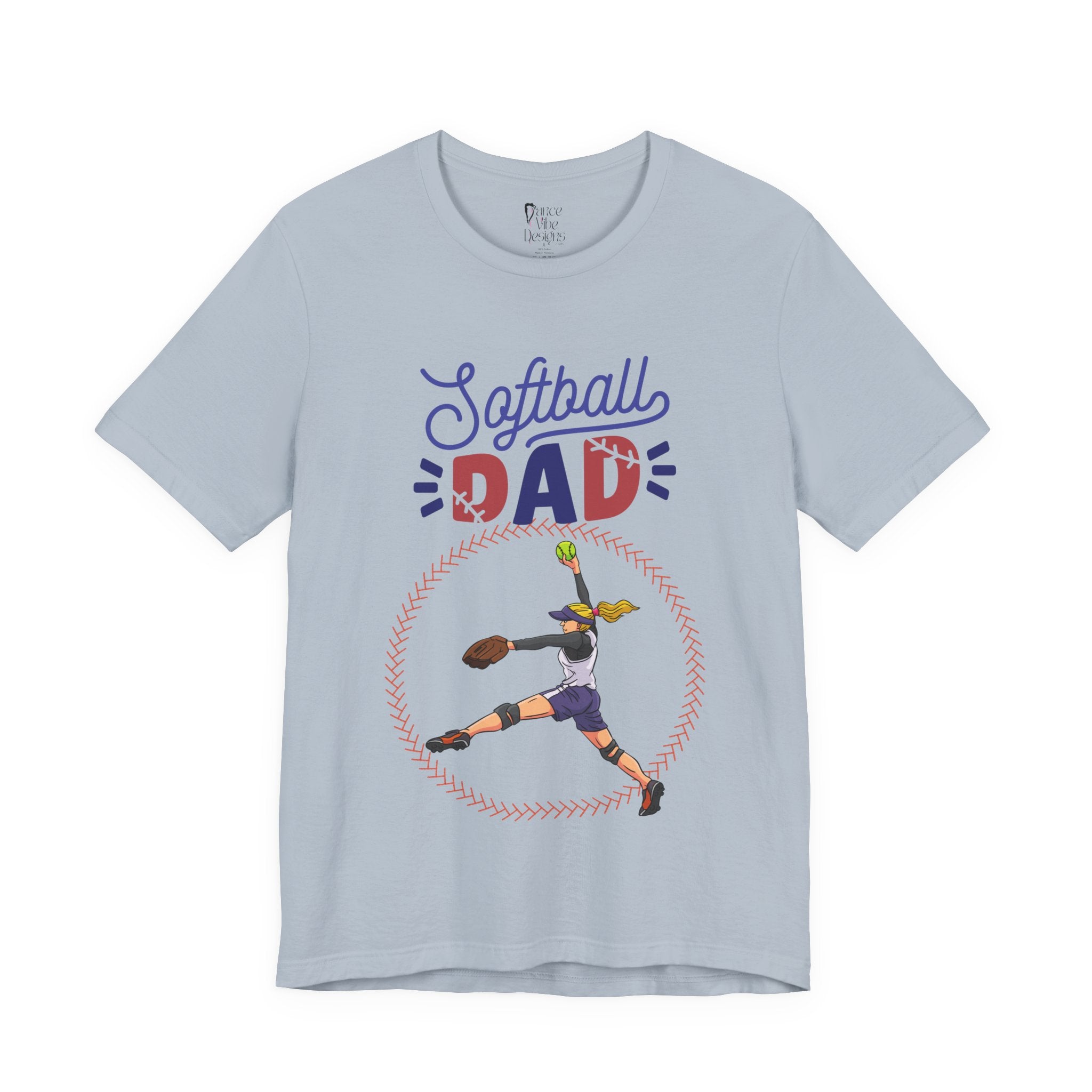 Adult Dad Softball Graphic T-Shirt