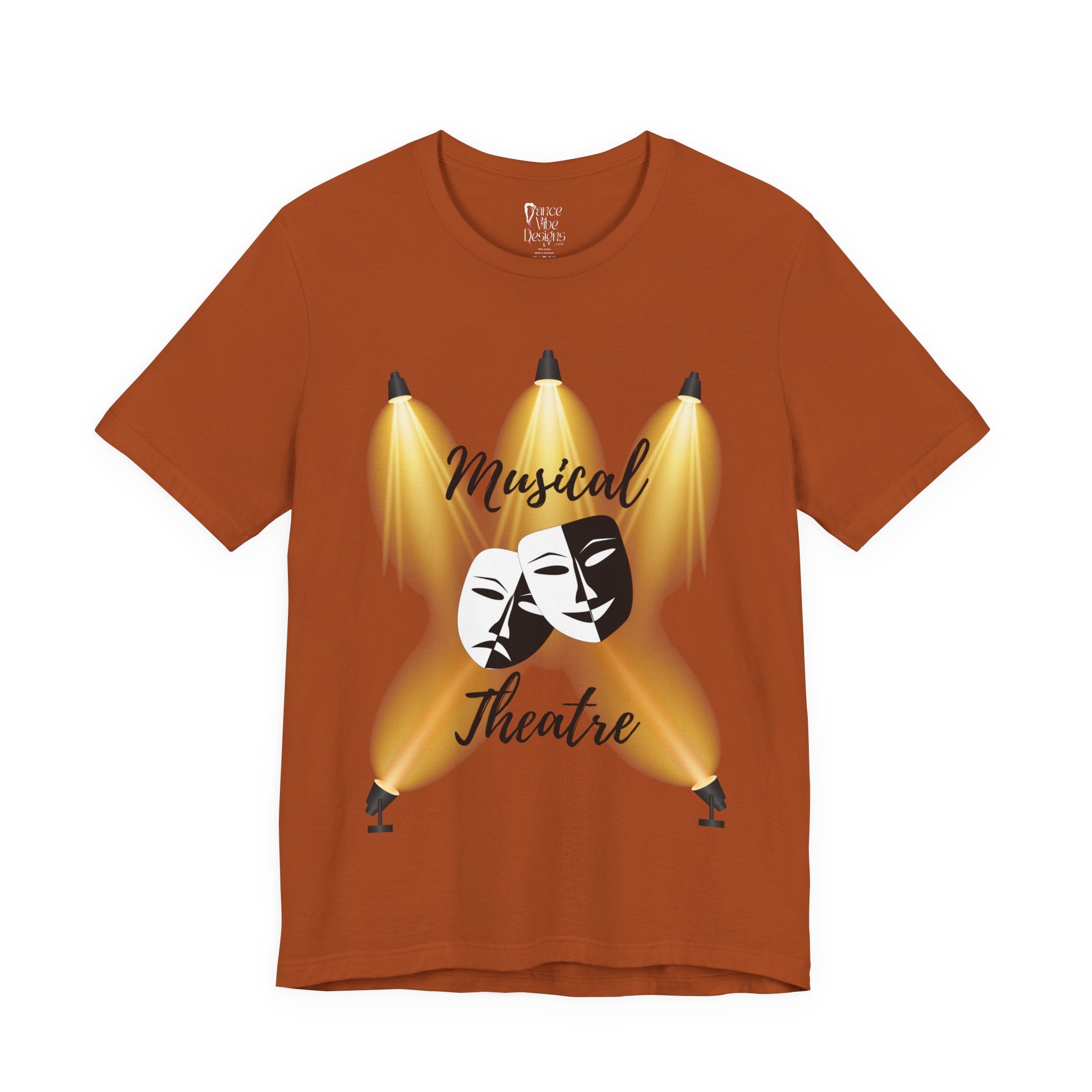 Adult Musical Theater Spotlight Graphic T-Shirt