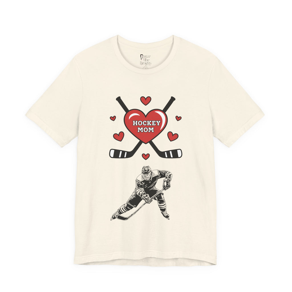 Adult Mom Hockey Son Graphic T-Shirt