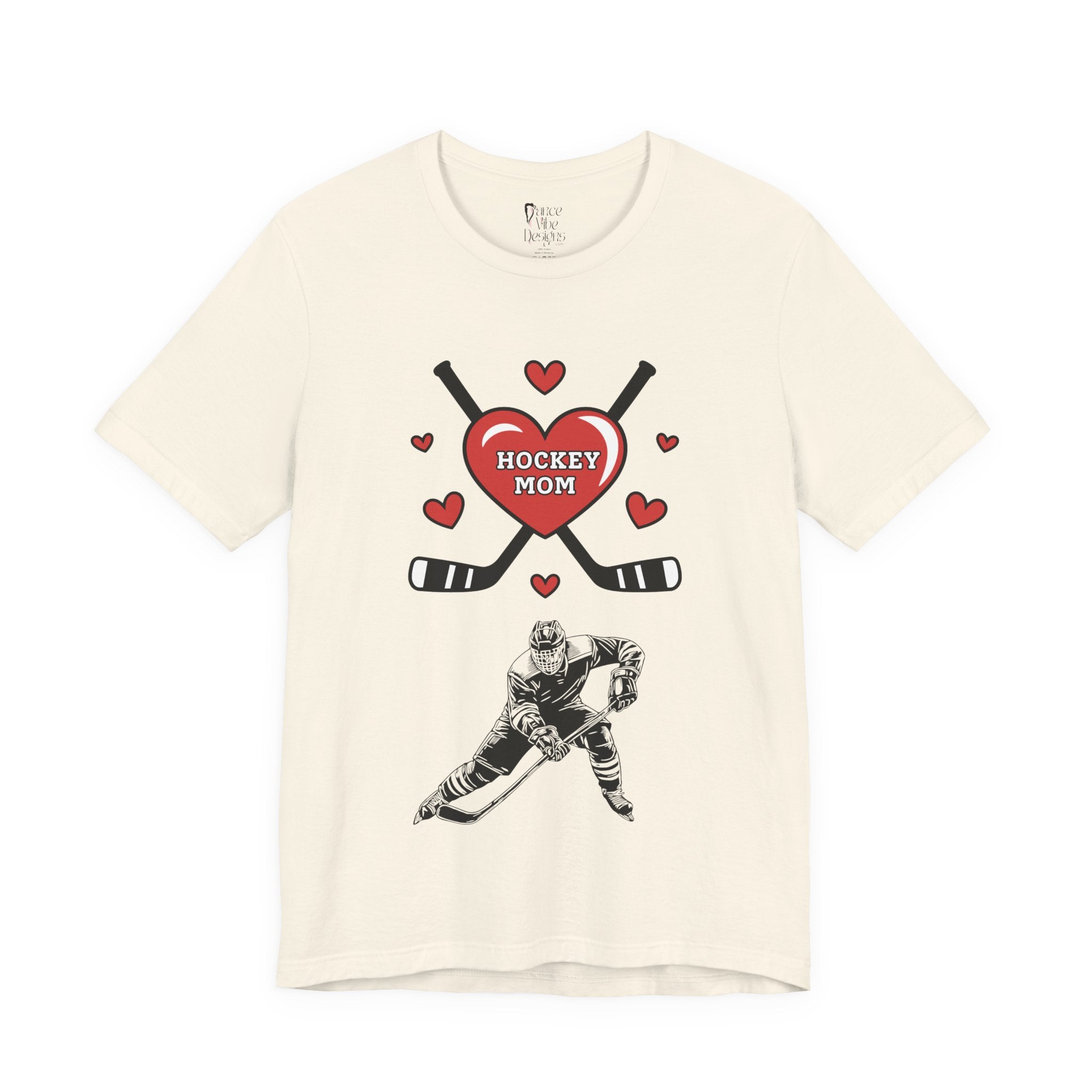 Adult Mom Hockey Son Graphic T-Shirt