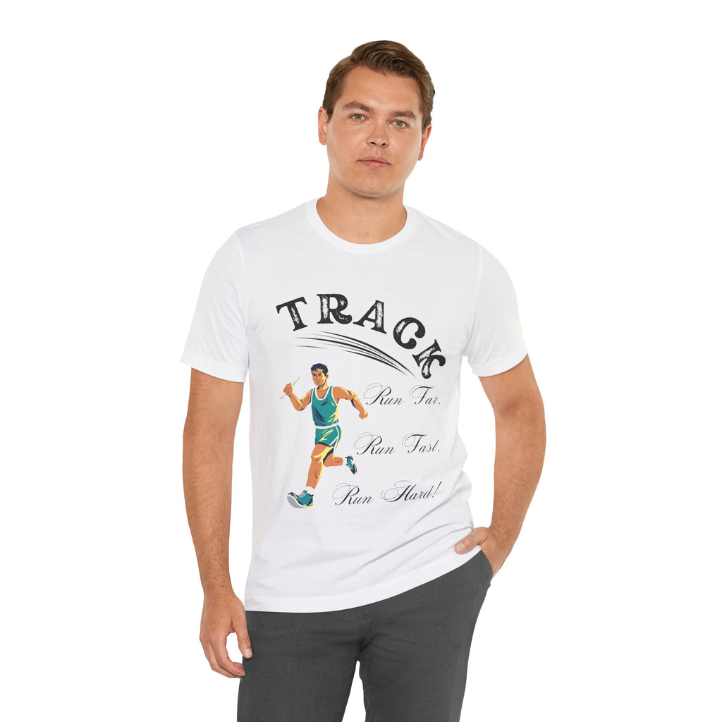 Adult Track Male Graphic T-Shirt