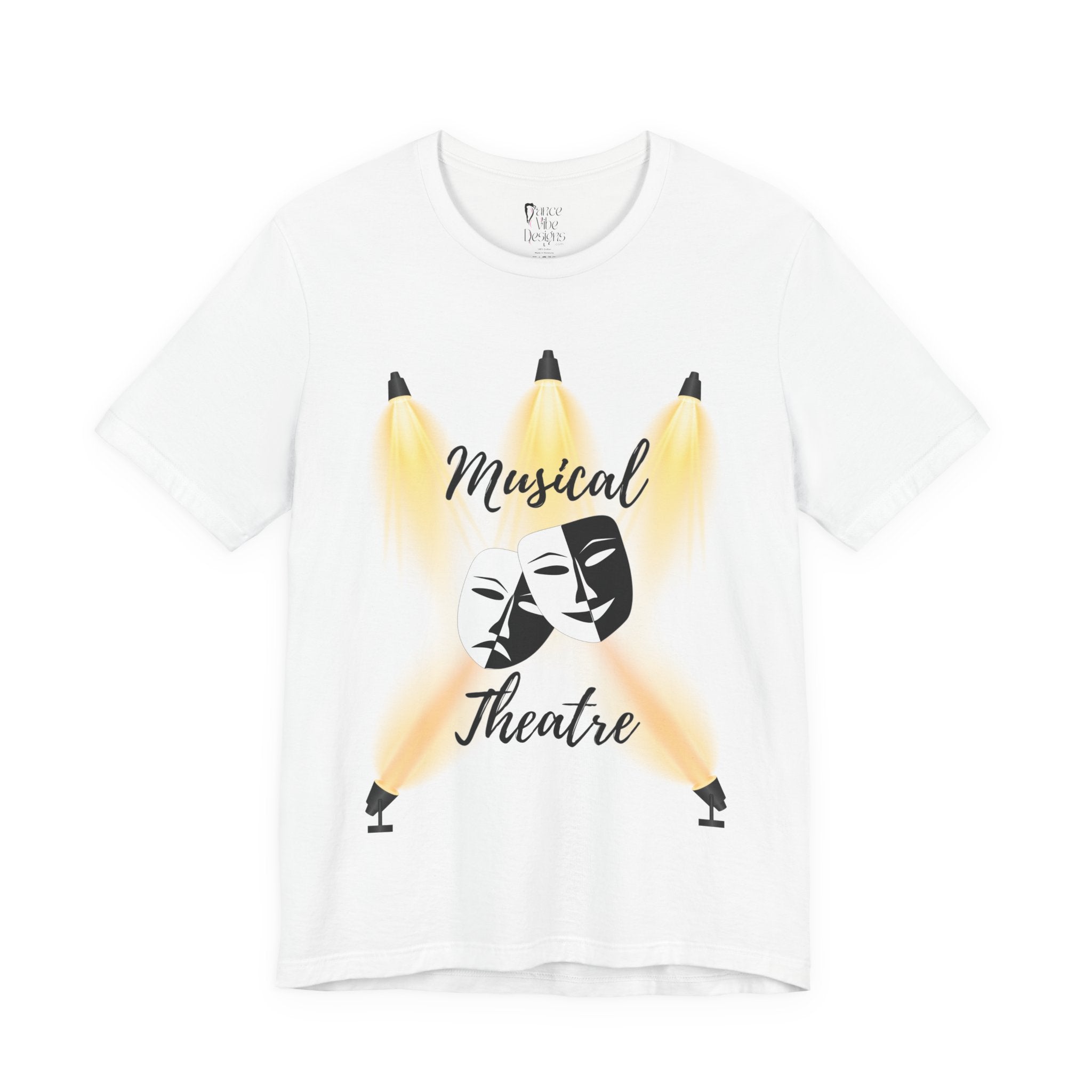 Adult Musical Theater Spotlight Graphic T-Shirt
