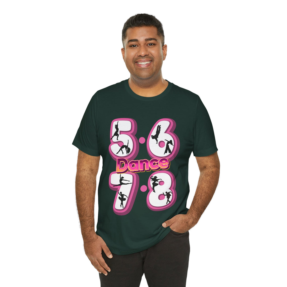 Adult 5 6 7 8 Dance Graphic T-Shirt