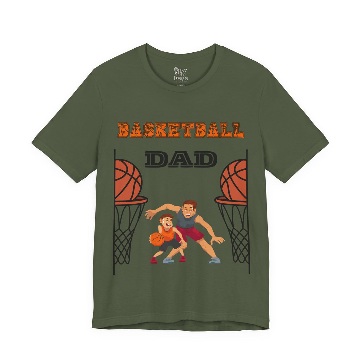 Adult Dad Basketball Son Graphic T-Shirt