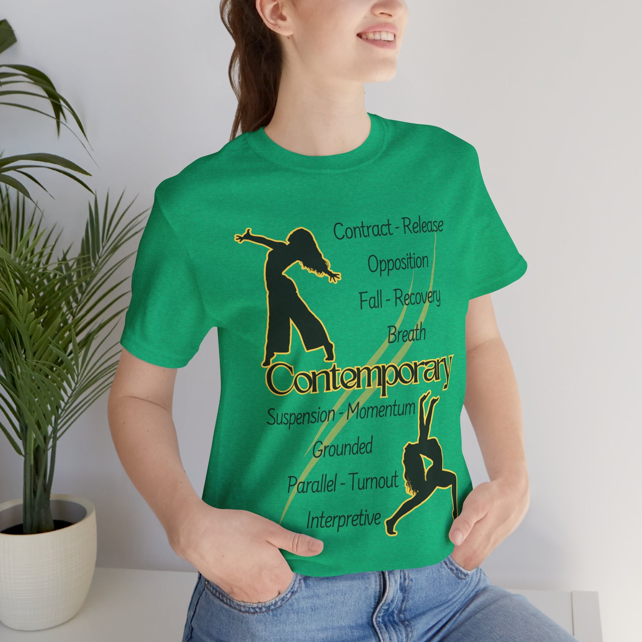 Adult Contemporary Modern Dancers Graphic T-Shirt