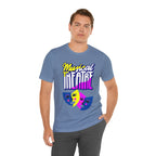 Adult Musical Theater Rainbow Mask Graphic T-Shirt