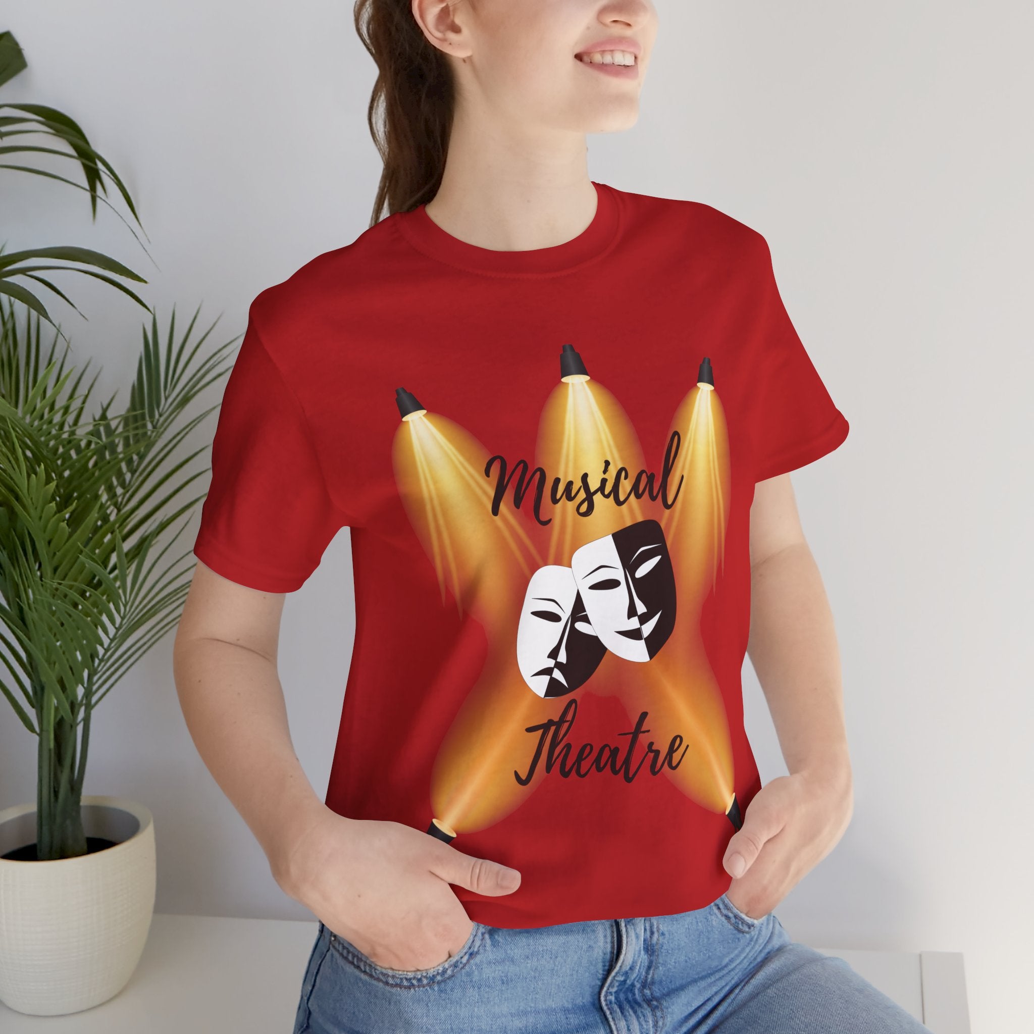 Adult Musical Theater Spotlight Graphic T-Shirt