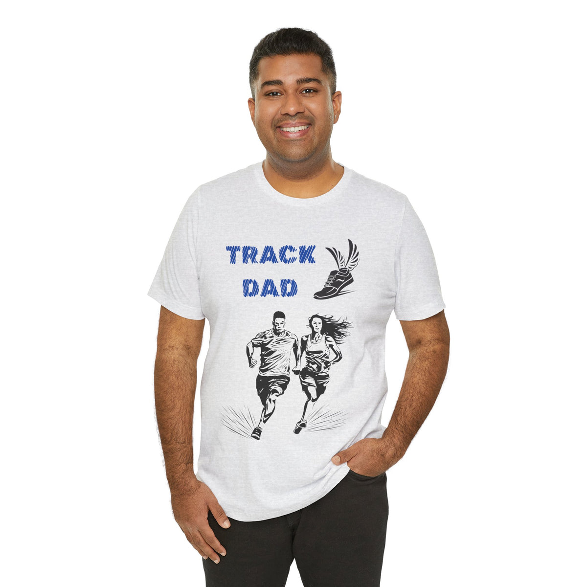 Adult Dad Track Graphic T-Shirt