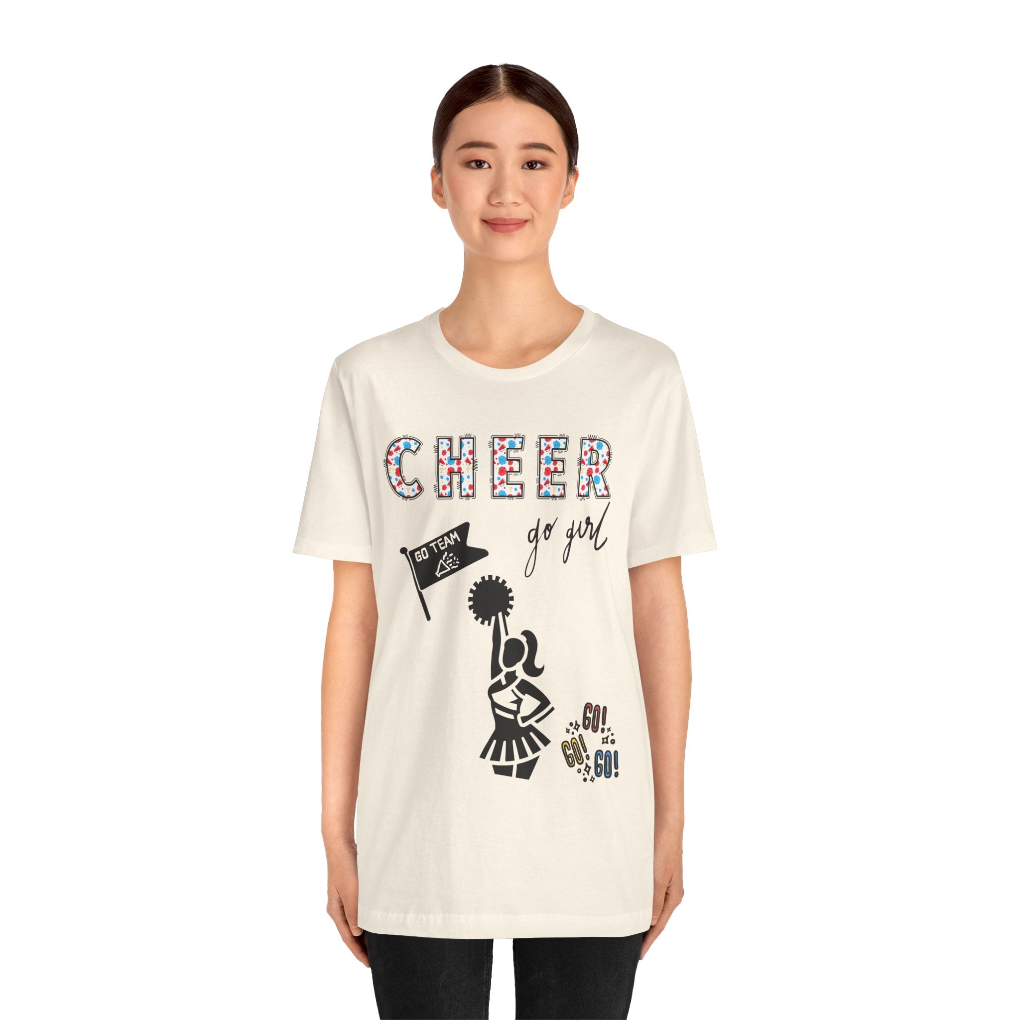 Adult Cheer Go Girl Graphic T-Shirt